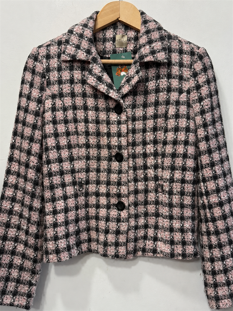 Y2K Ekoseli Tweed Ceket