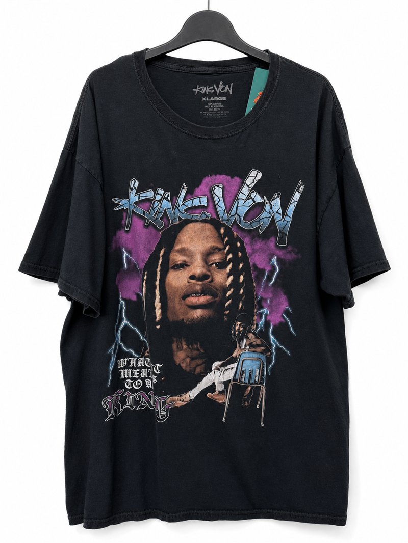 Y2K Era King Von Rap Tişört