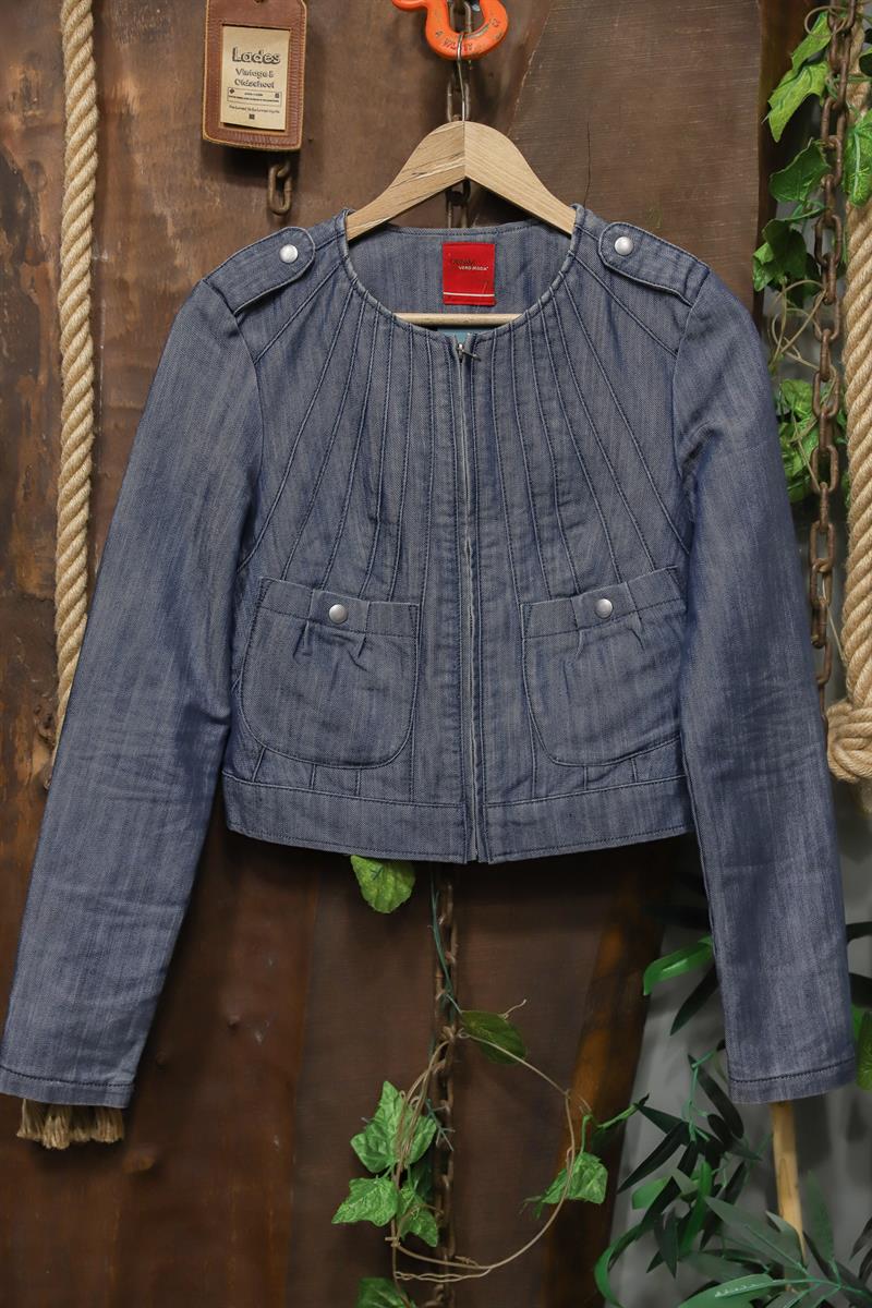 Y2K Eskitme Crop Kot Ceket