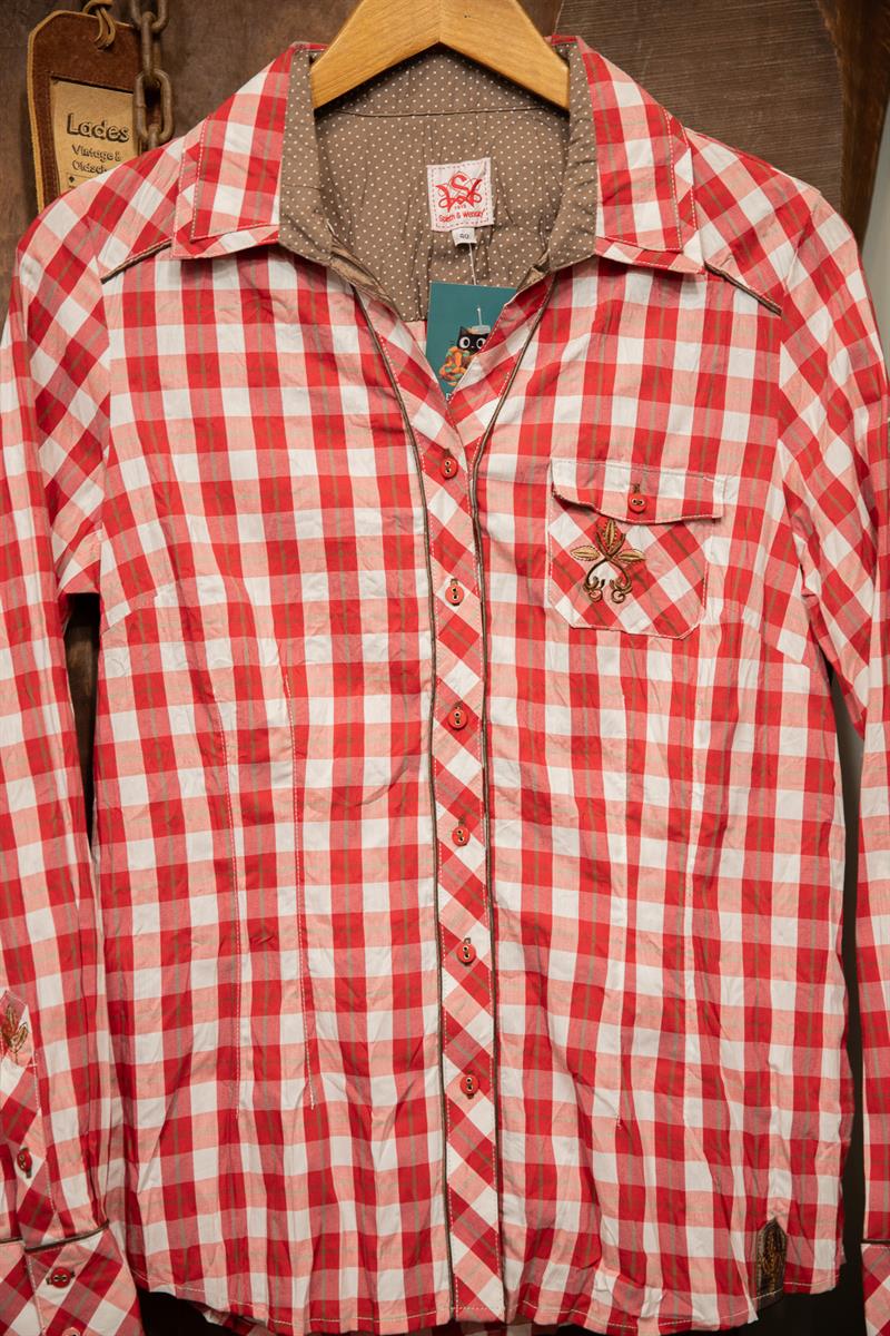 Y2K Exotic Western Kırışık Gömlek