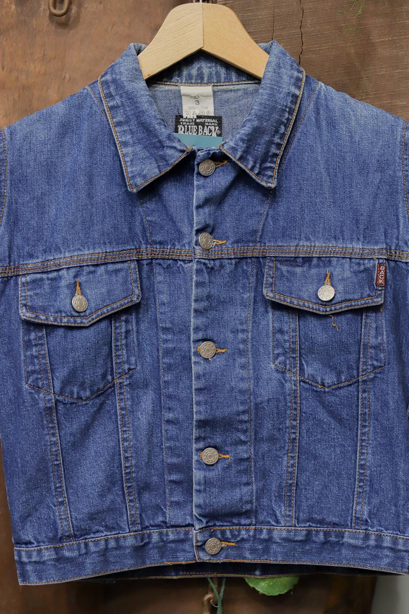 Y2K Festival Blue Denim Yelek