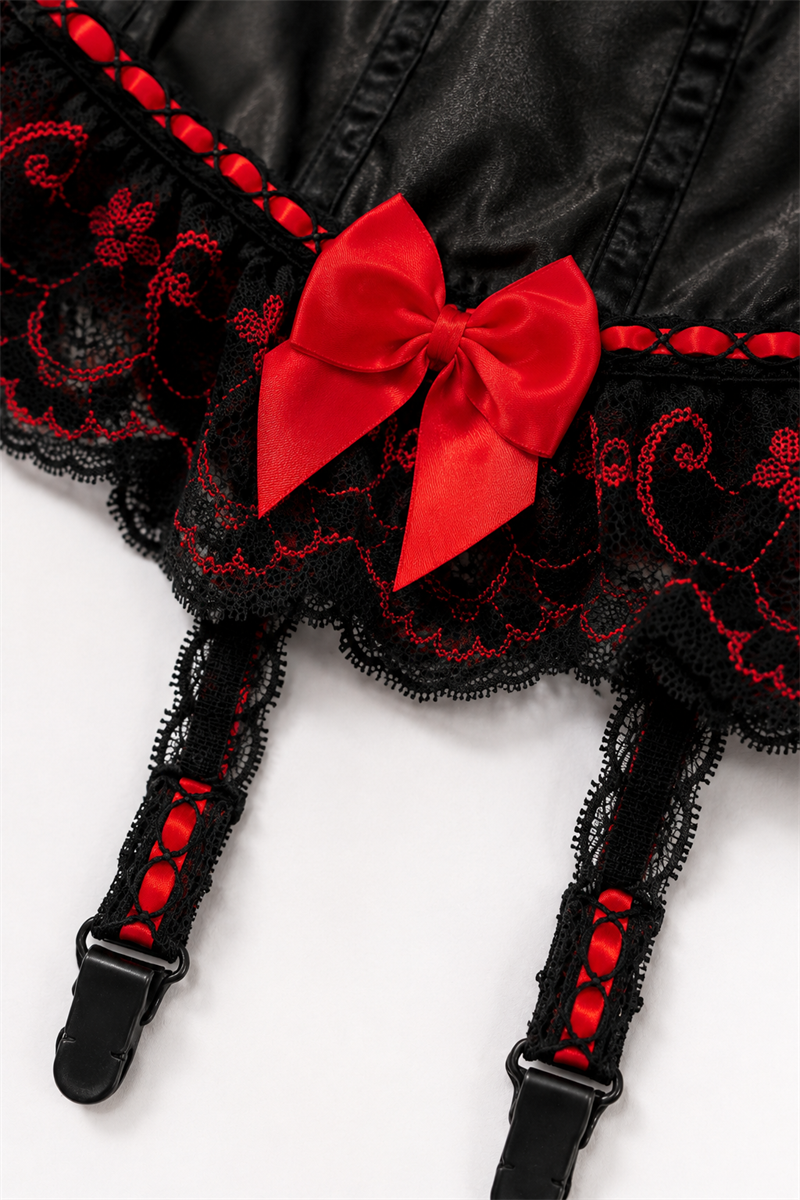 Y2K Gothi Lolita Süslemeli Korse