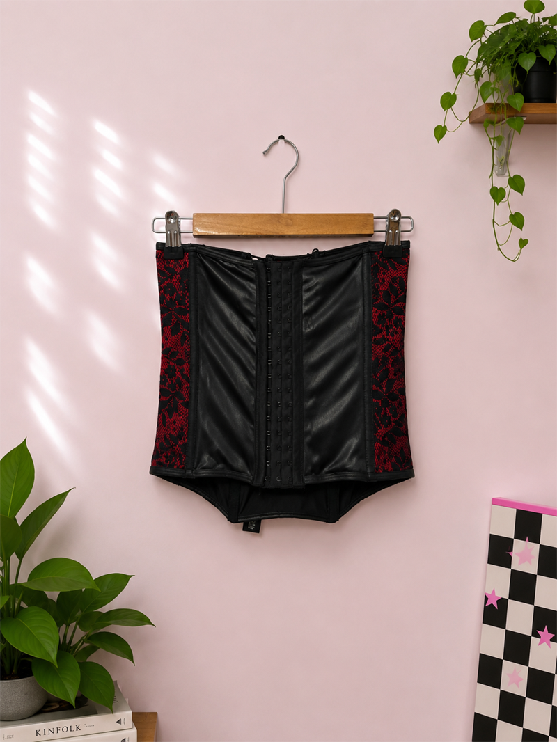Y2K Gothic Dantelli Korse