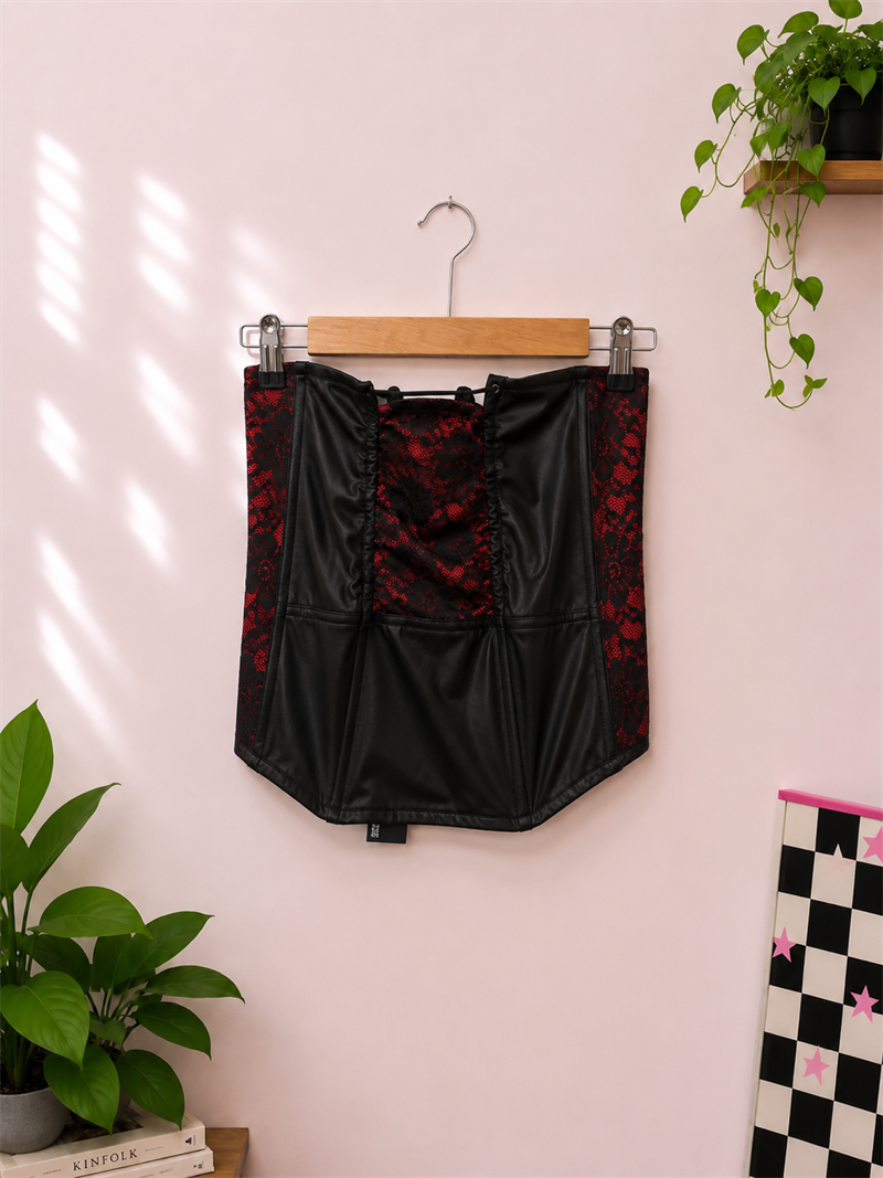 Y2K Gothic Dantelli Korse