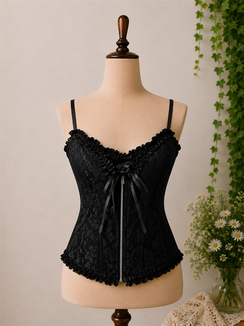 Y2K Gothic Romantik Korse
