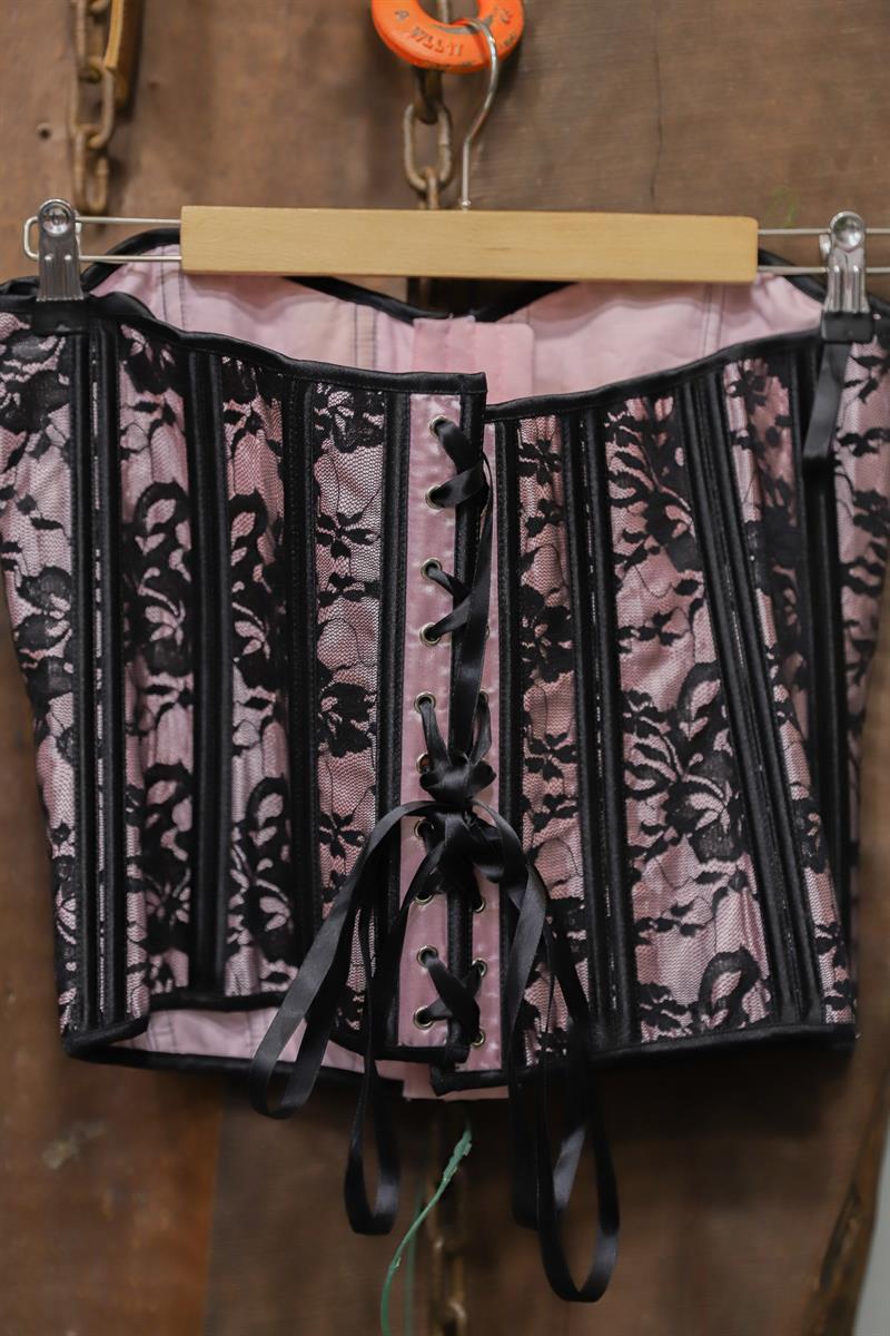 Y2K Gothic Satin Korse