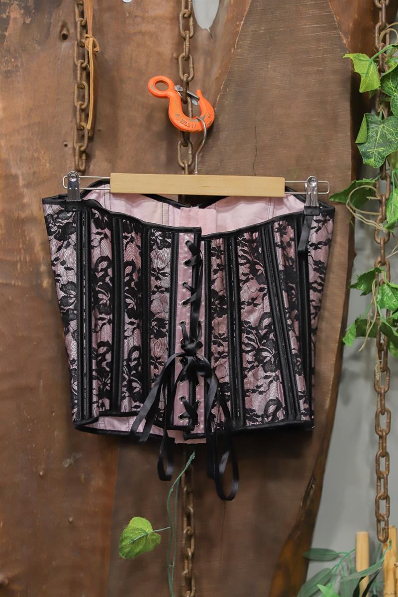 Y2K Gothic Satin Korse