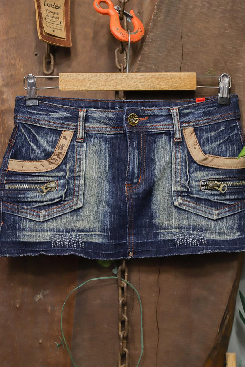 Y2K Low-Rise Mini Kot Etek