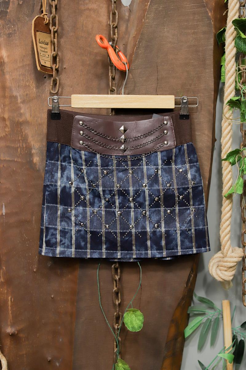 Y2K Punk Chain Mini Etek