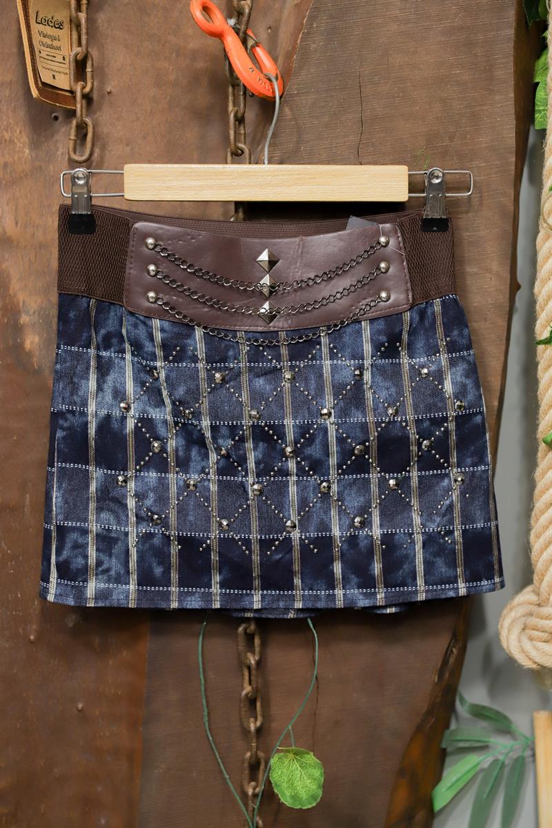 Y2K Punk Chain Mini Etek