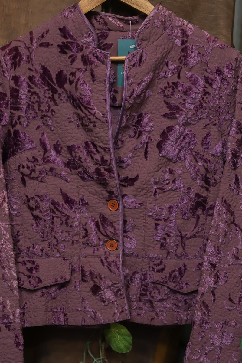 Y2K Purple Velvet Kadife Ceket