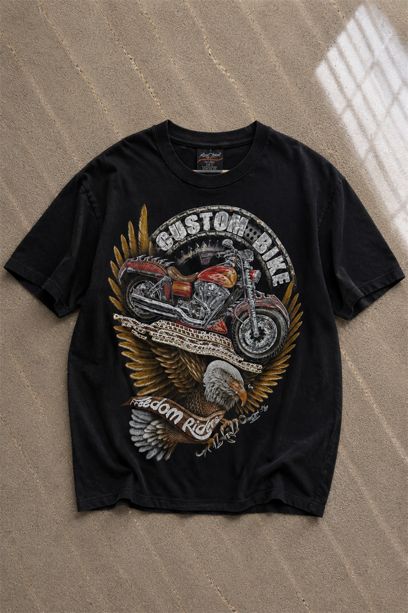 Y2K Rock Chang Biker Tişört