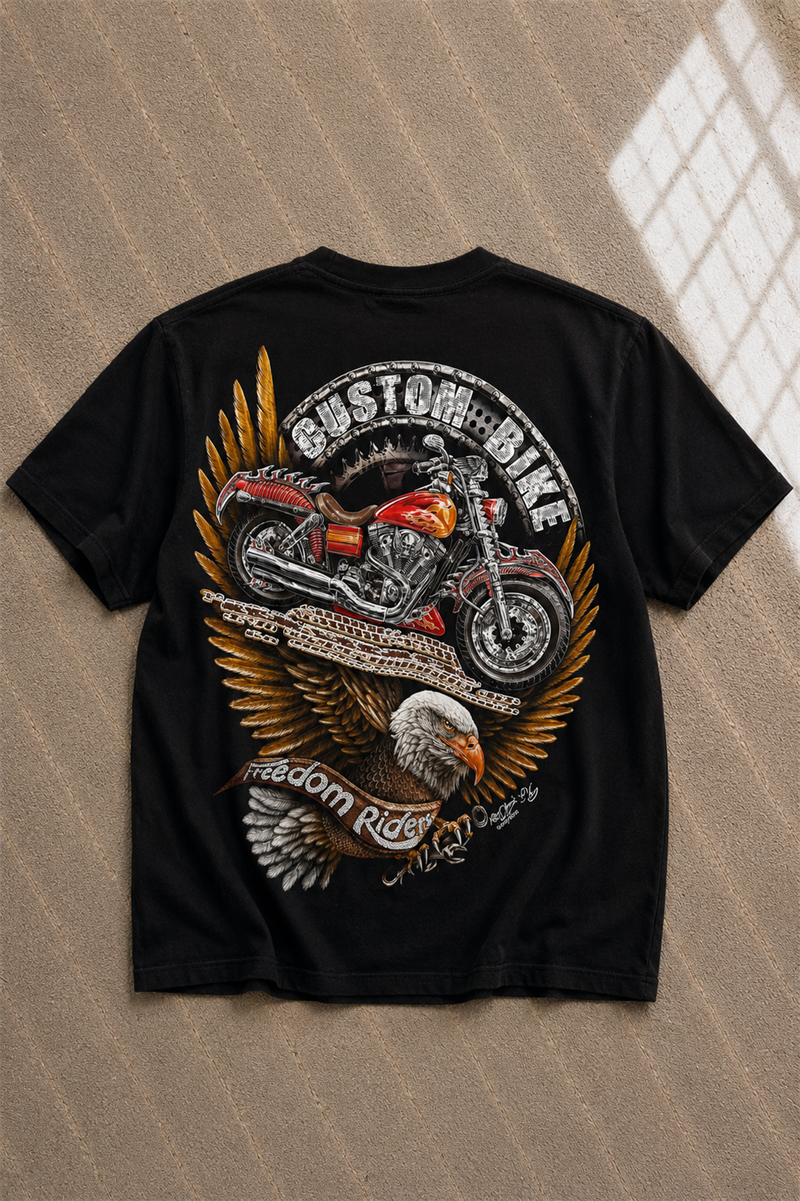 Y2K Rock Chang Biker Tişört