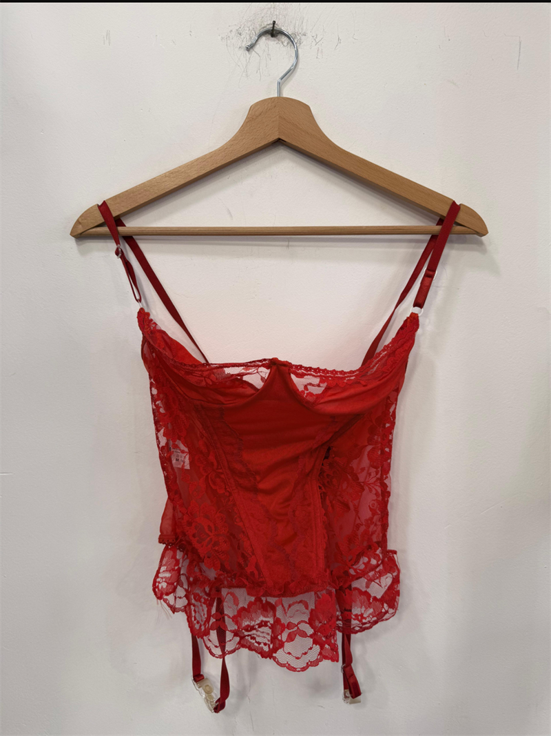 Y2K Romantik Dantelli Korse