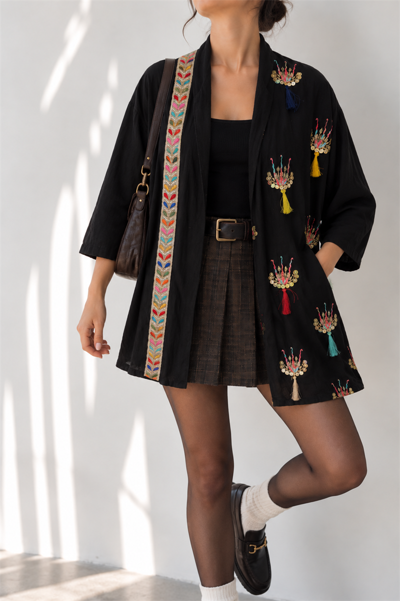 Y2K Rosseti Etnik Kimono/Ceket