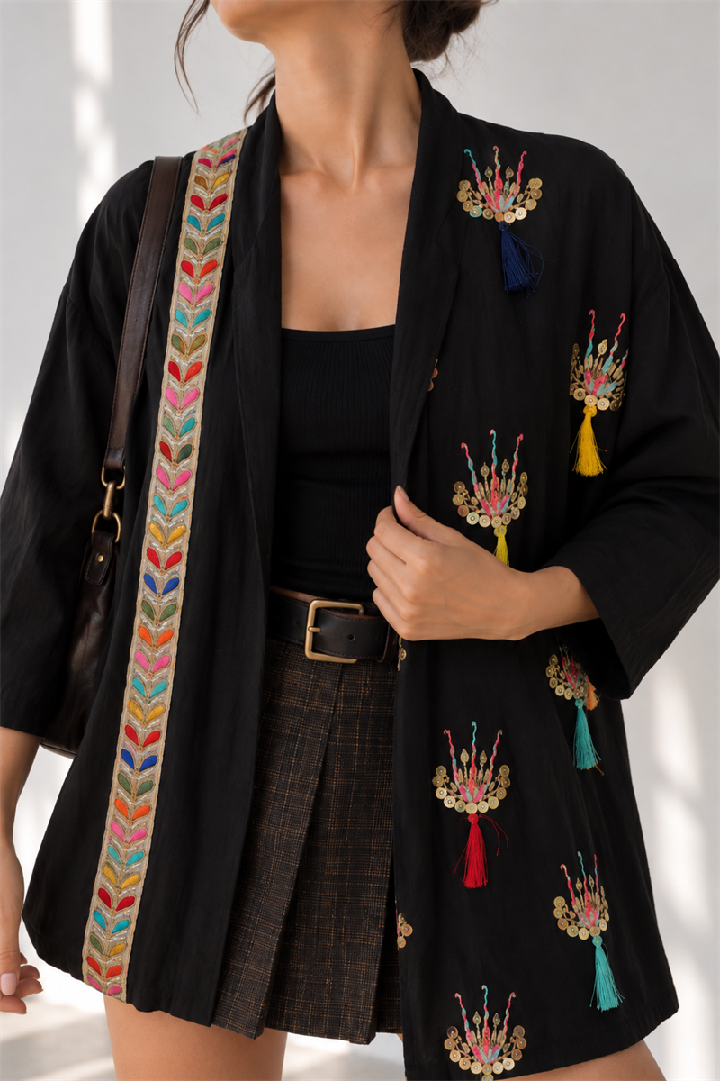 Y2K Rosseti Etnik Kimono/Ceket
