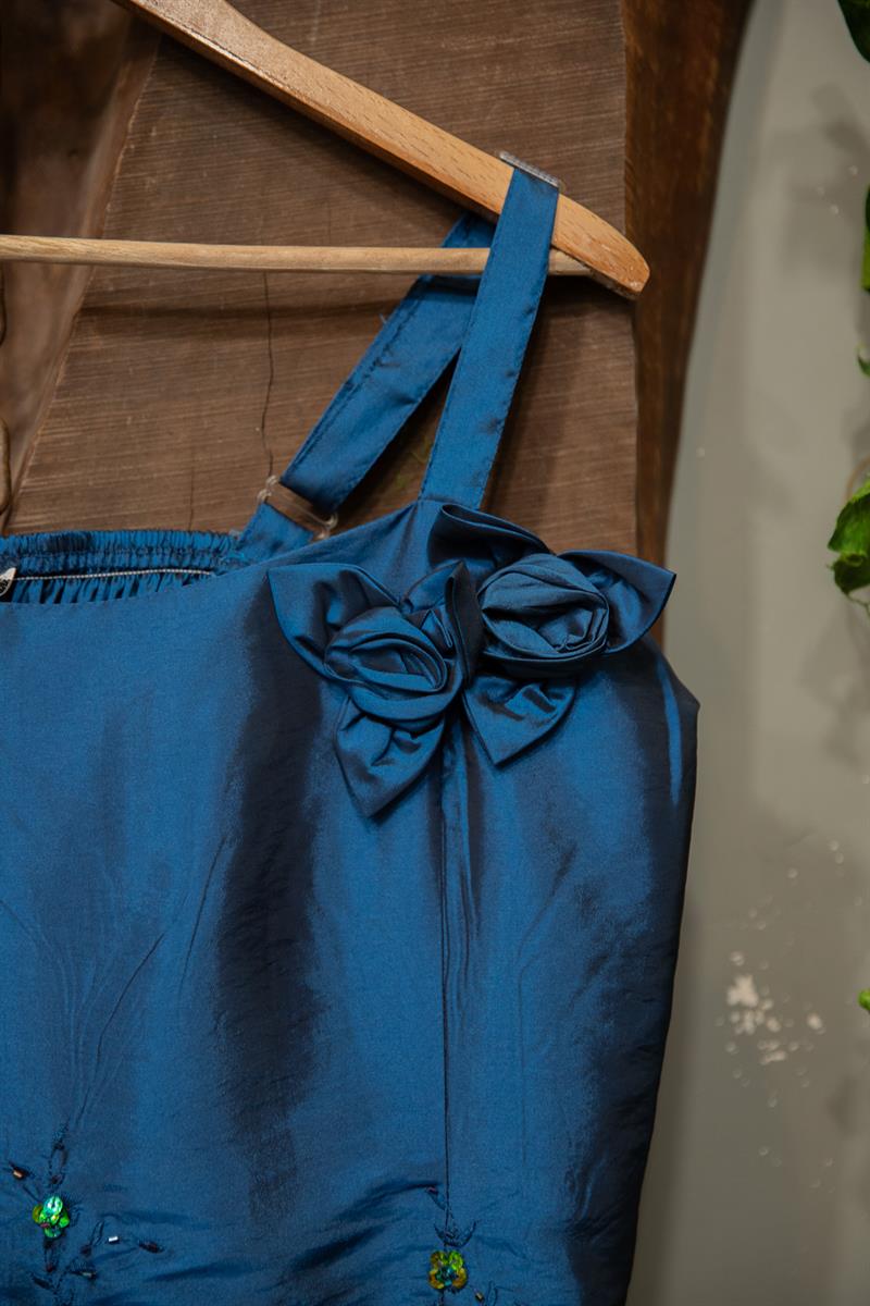 Y2K Satin Fiyonk Kadın Üst