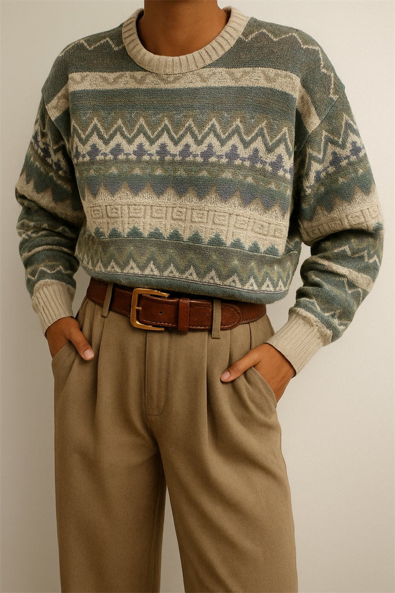 Zigzag Warmth Salaş Kazak
