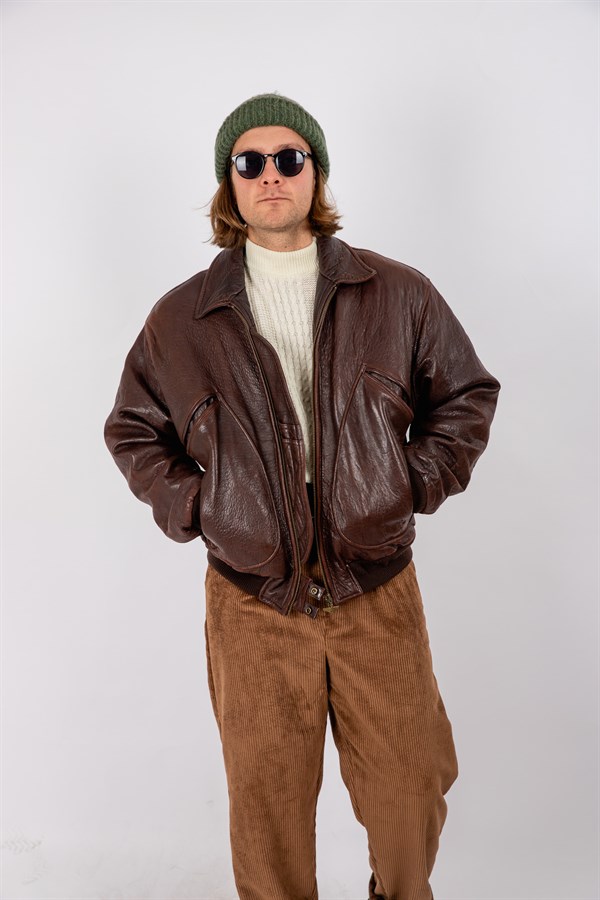 American Bomber Speedware Leather Jacket