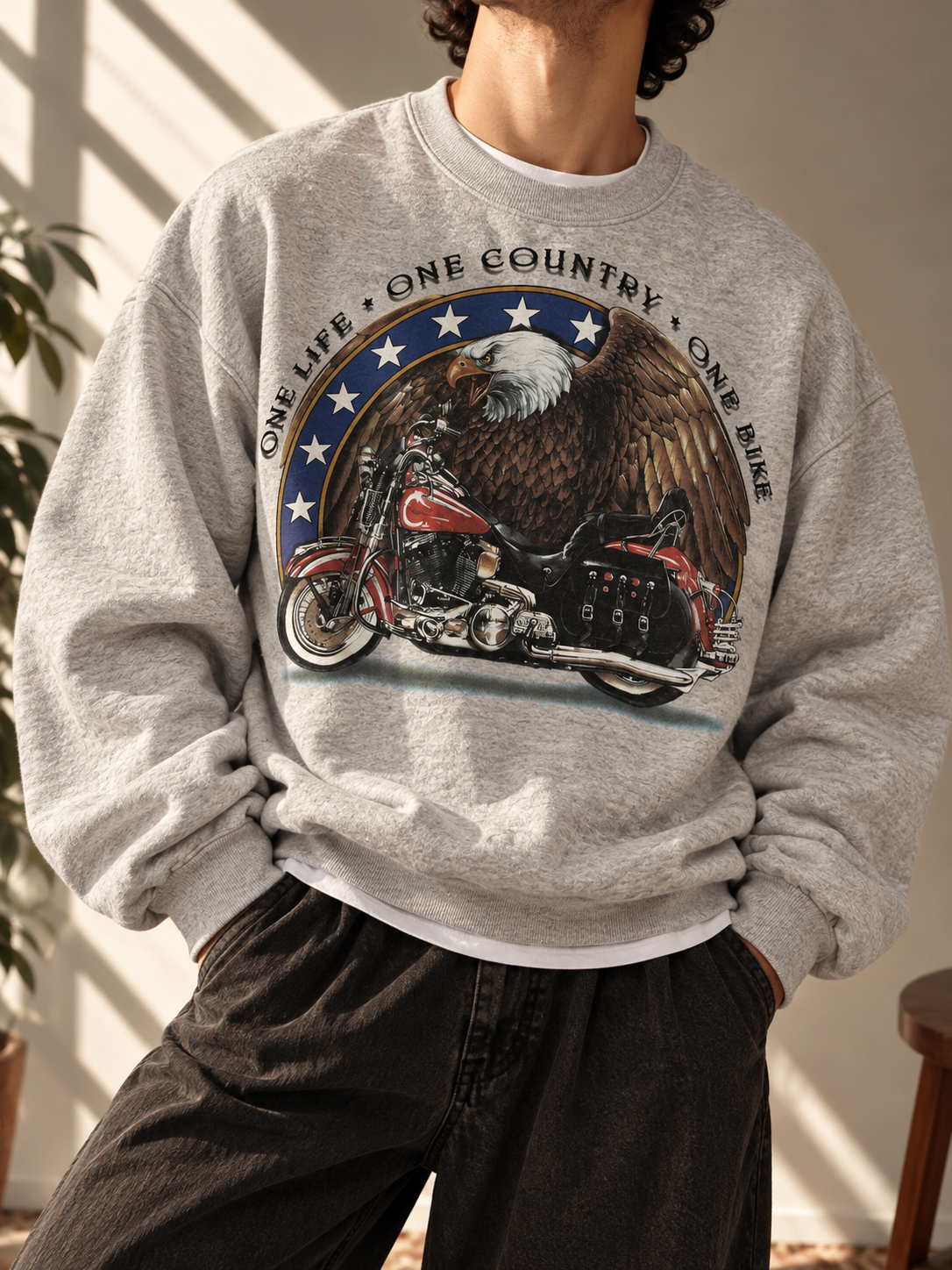 1980s Eagle Motorcycle Sweatshirt