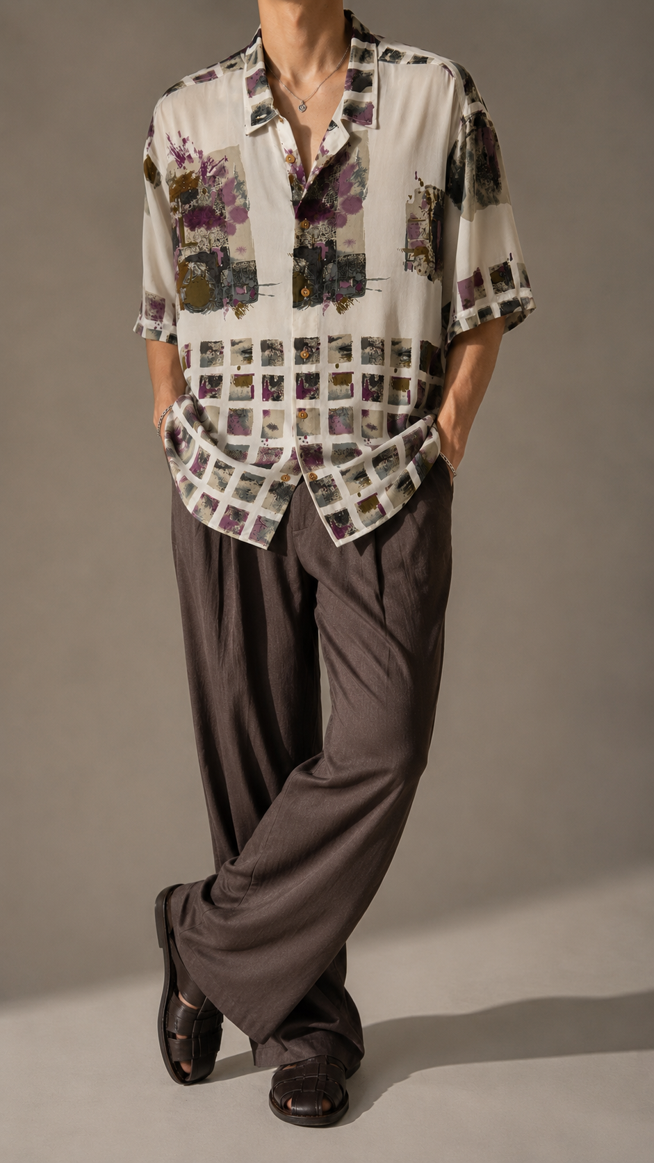 1990s Oversize Bohem Gömlek