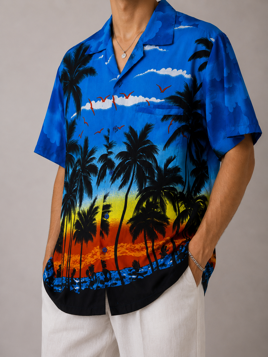 1990s Oversize Hawaii Gömlek