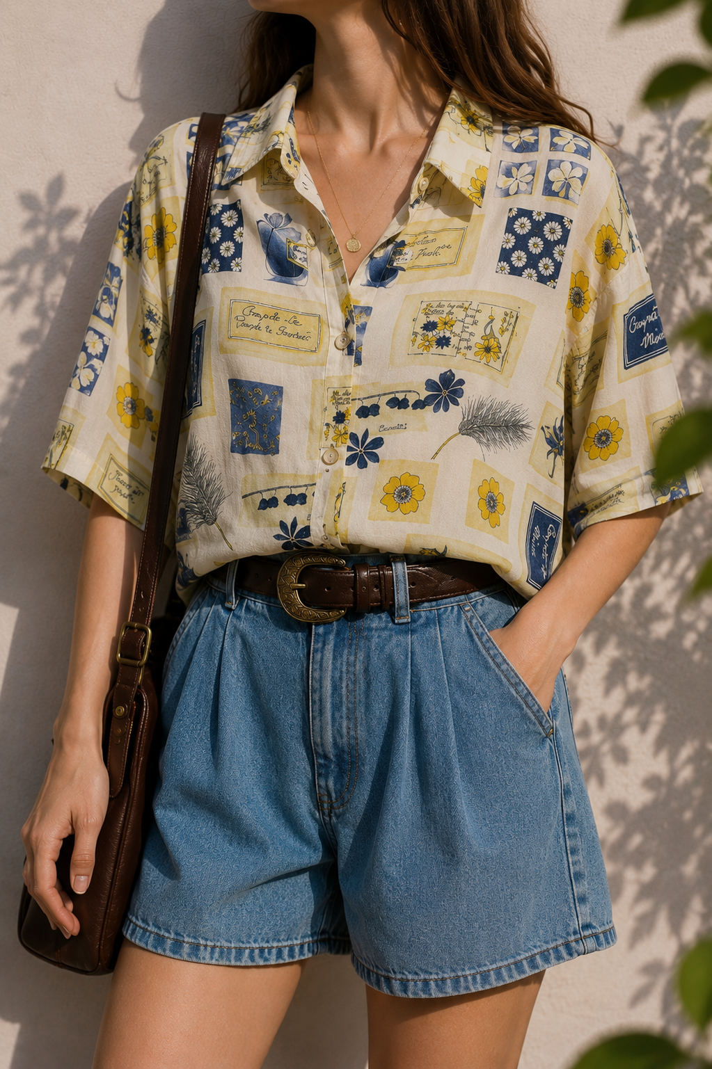 1990s Oversize Yves Gömlek