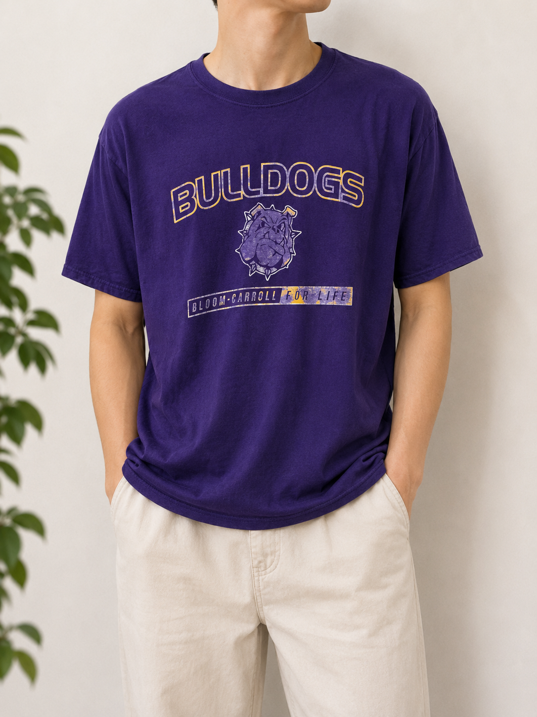2000s Bulldogs-Carroll Mascot Tişört