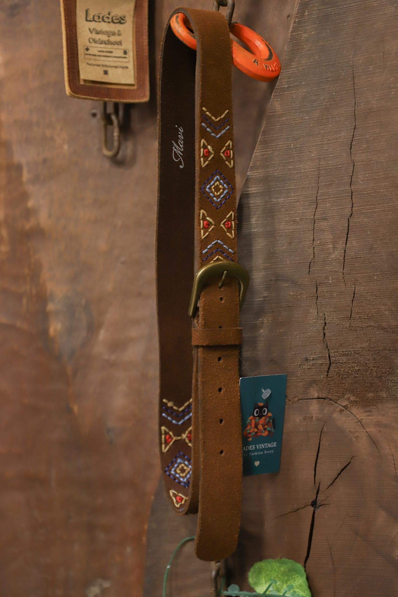 70's Boho Süet Kemer