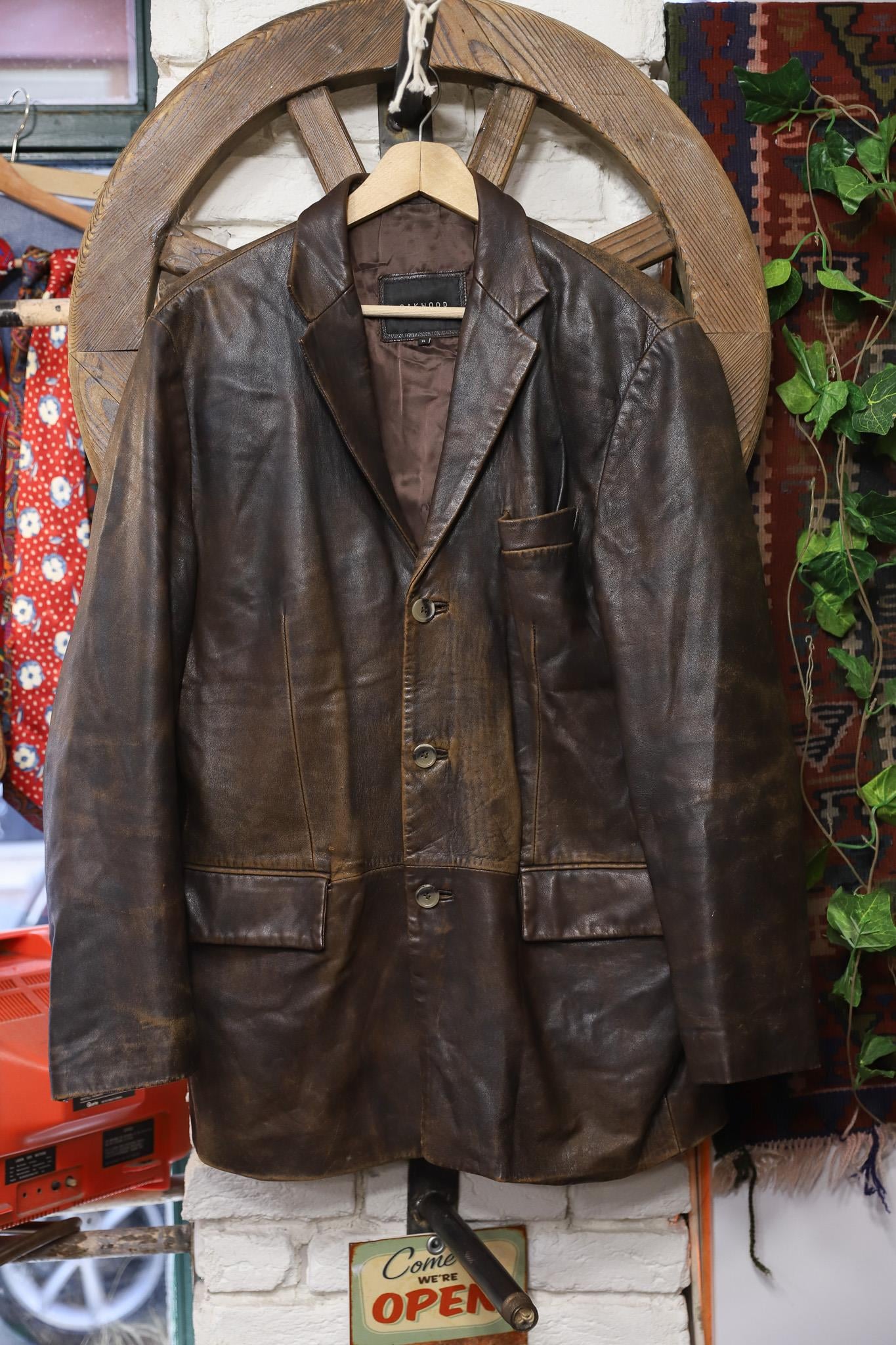 70's Cowboy Western Deri Ceket