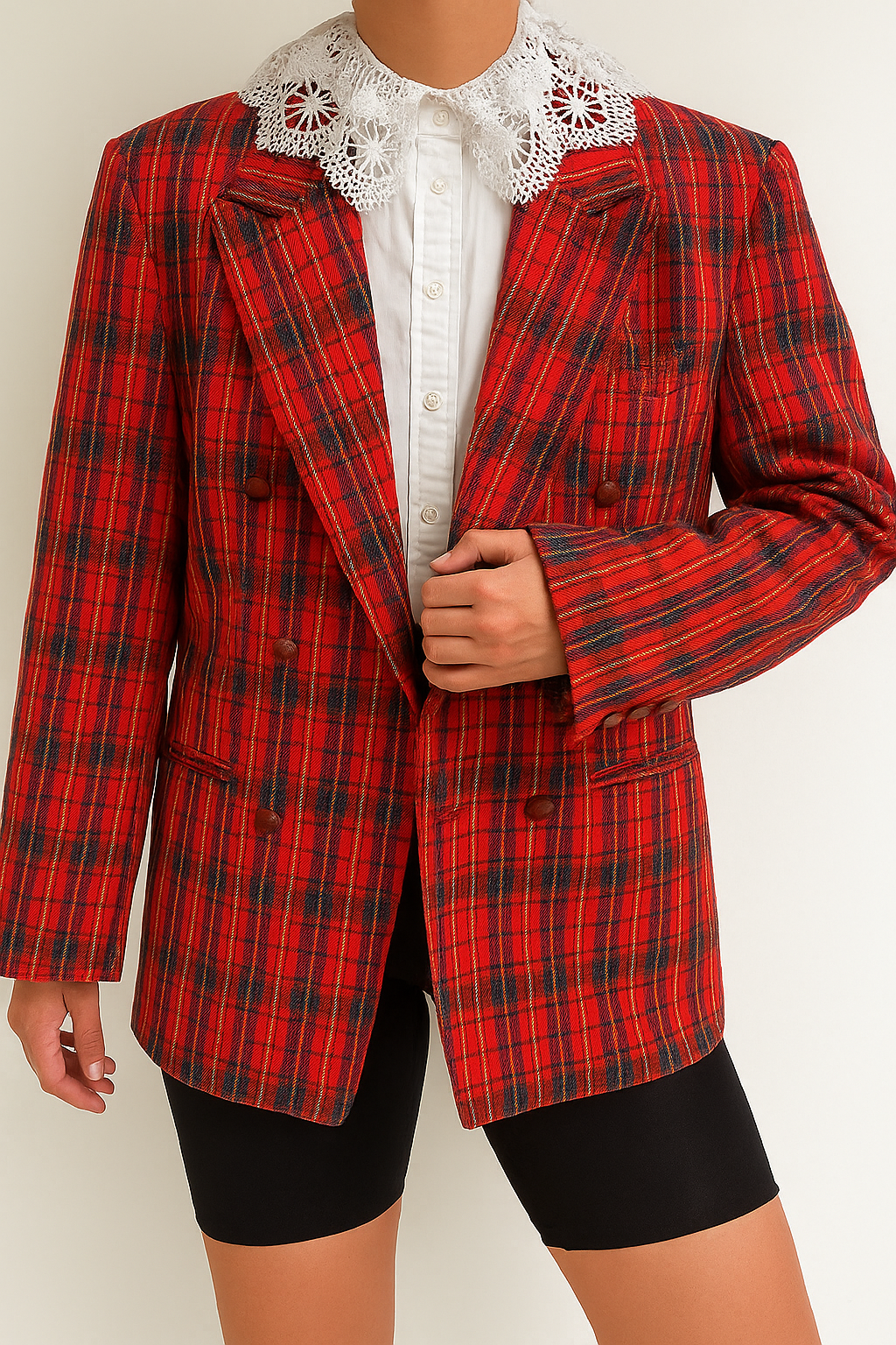 70s Ekoseli Austrian Ceket
