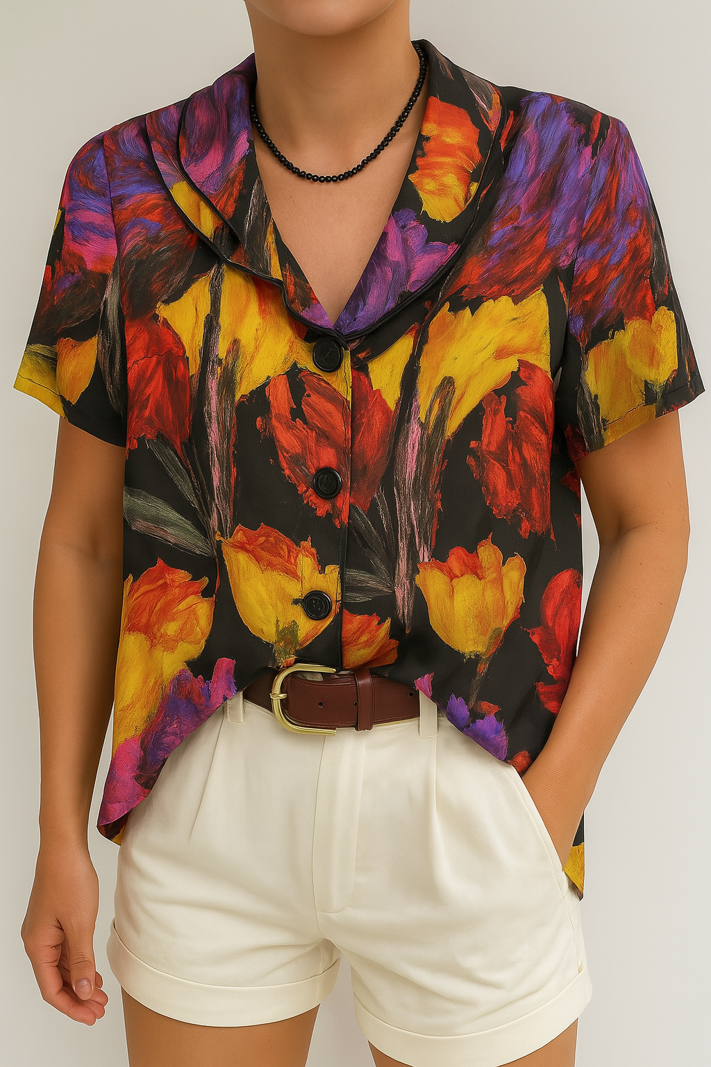 70s Paris Salaş Kadın Gömlek