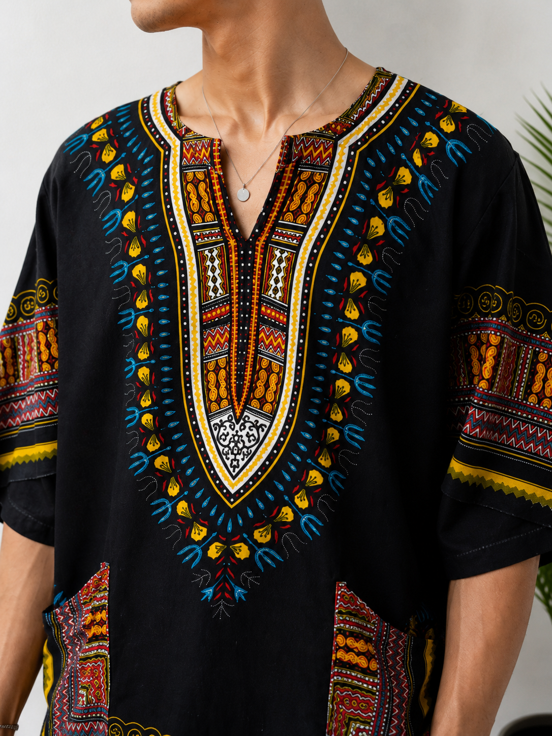 70s&90s Afro Geleneksel Gömlek