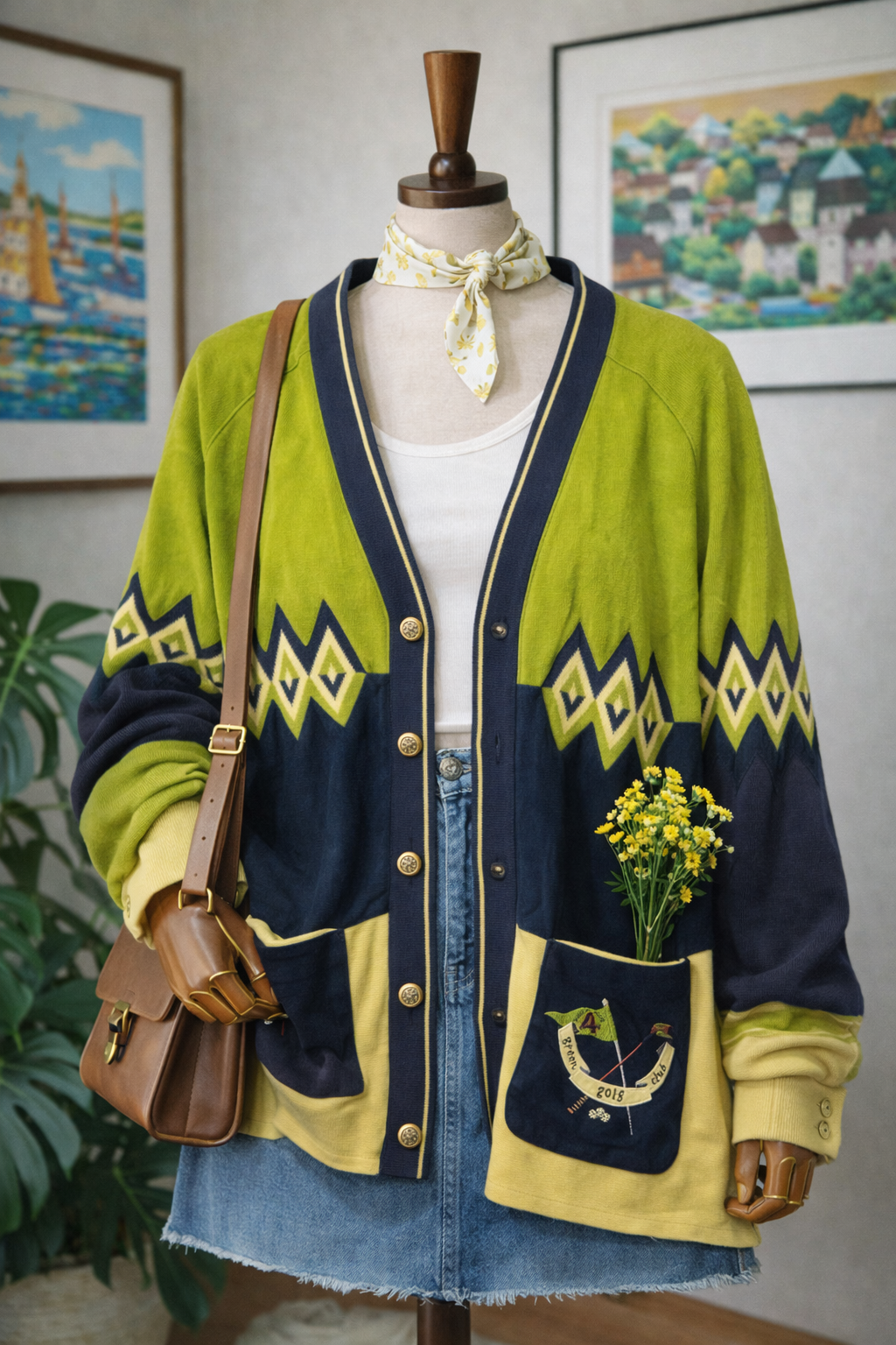 80's-90's Aztec Süet Ceket