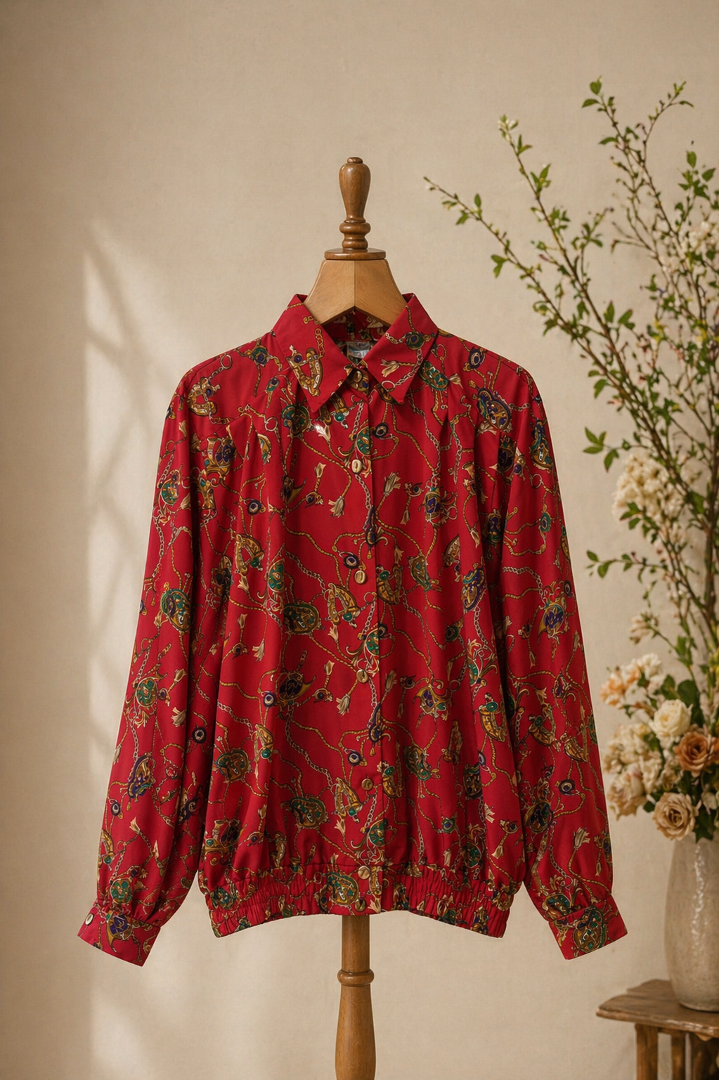 80's Baroque Chain Gömlek