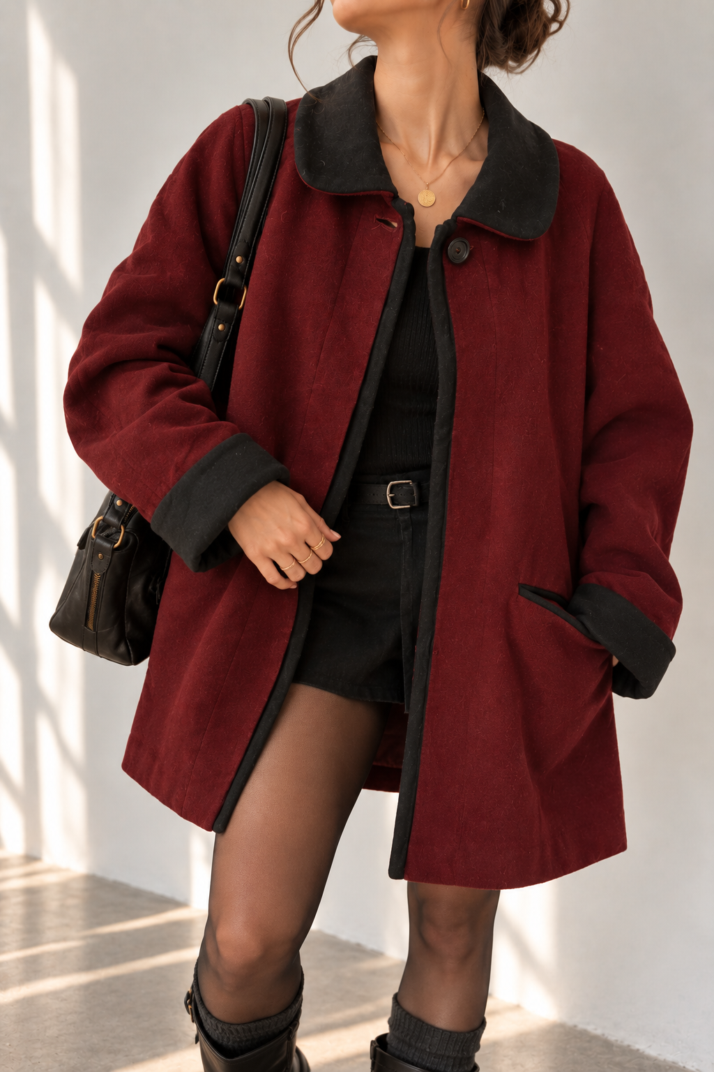 80s Classic Wool Coat