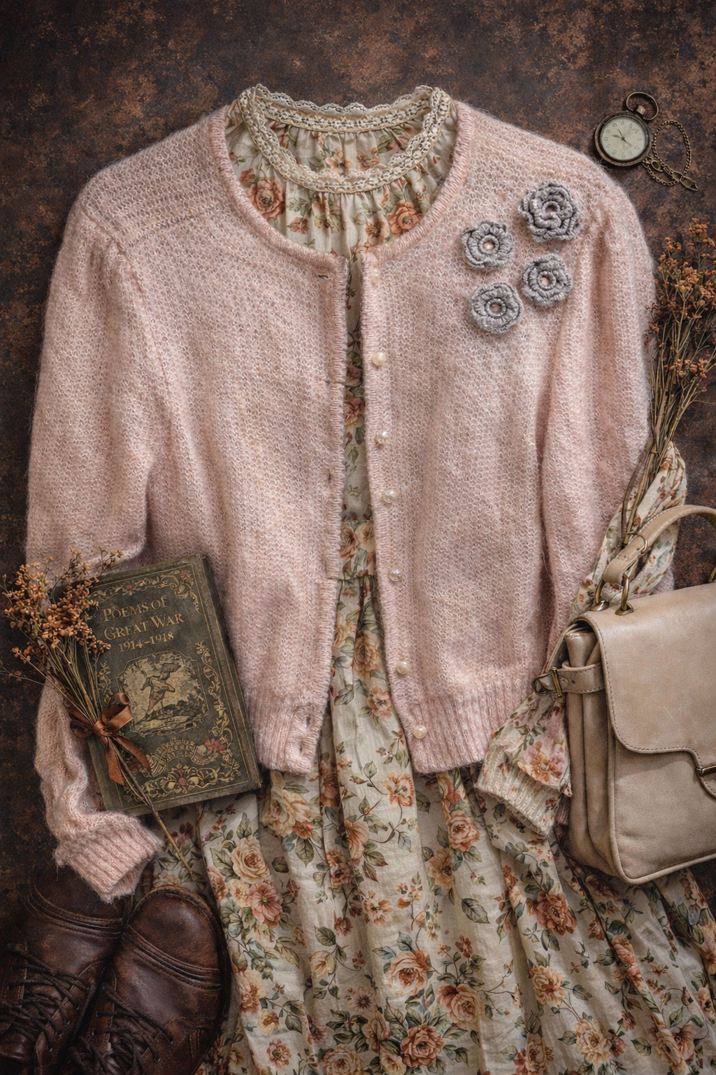 80's Gül Nakış Austrian Hırka/Ceket