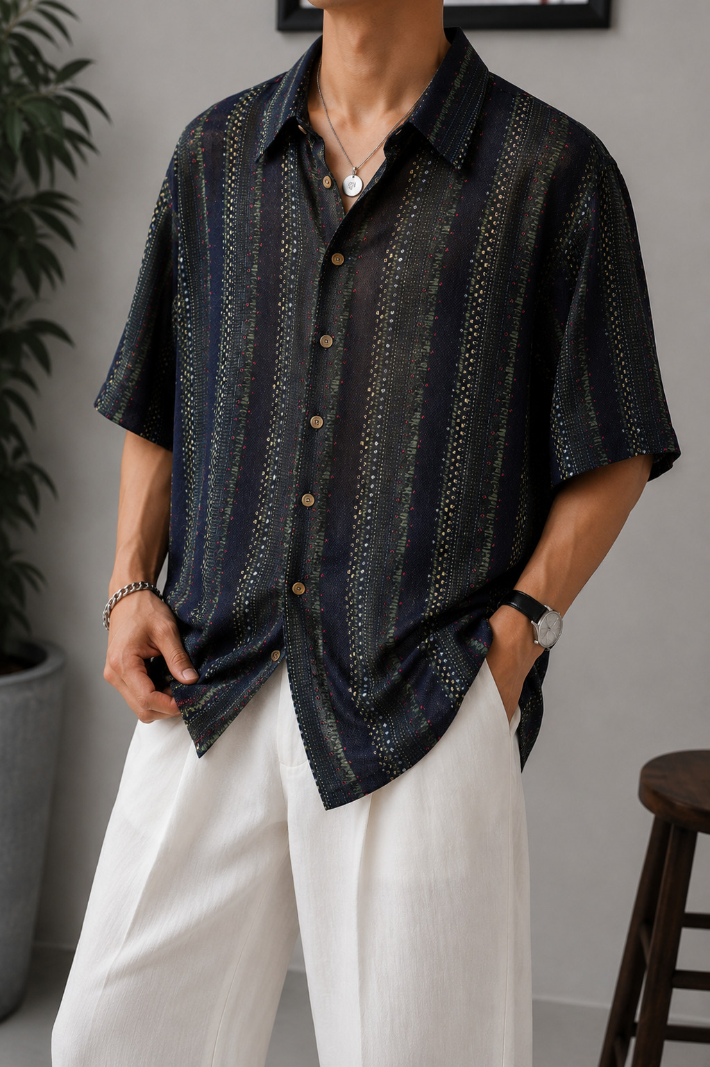 80s/90s Casual Oversize Gömlek
