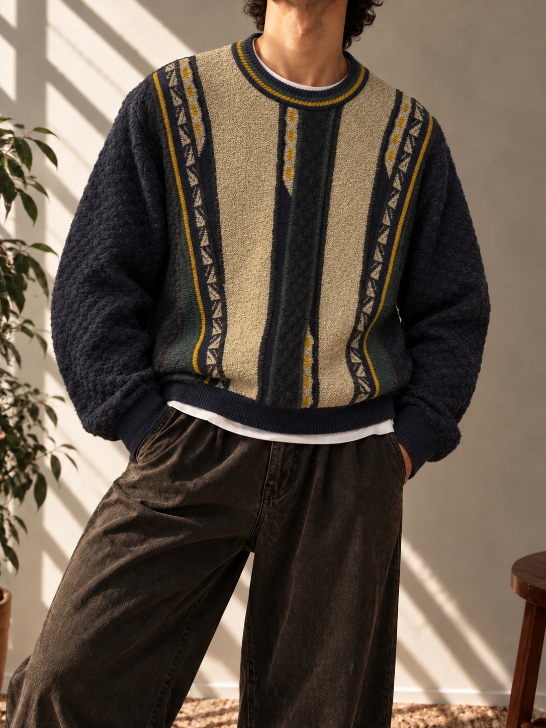 80s/90s Coogi Style Triko Kazak