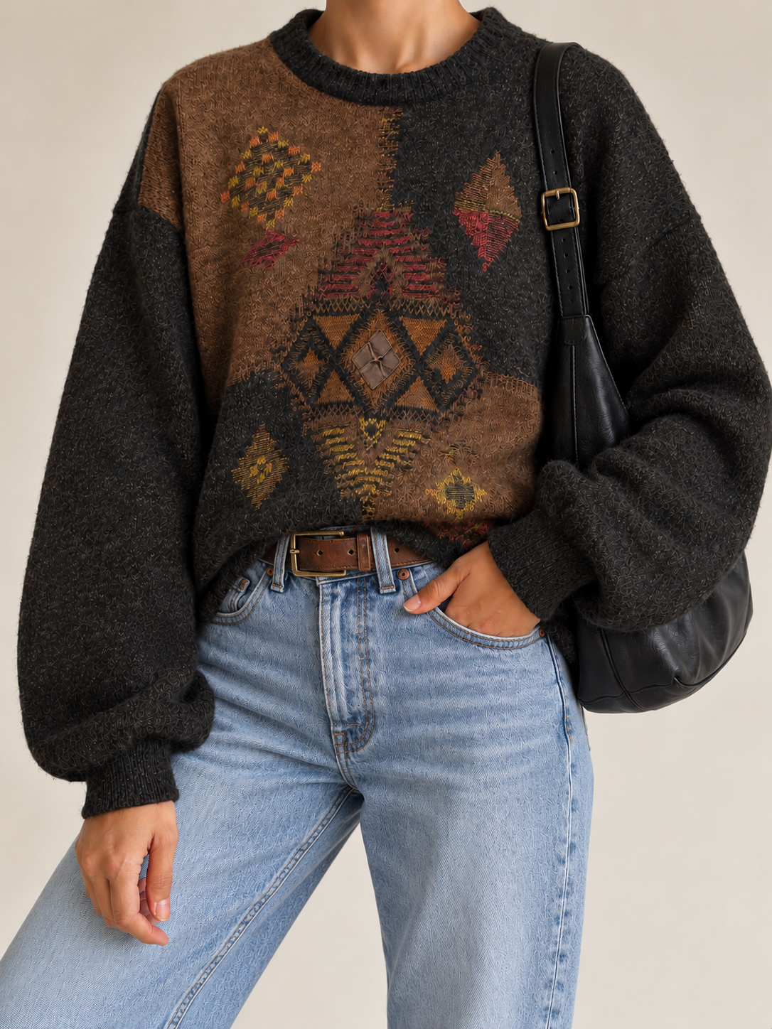 80s/90s Earth Tone Etnik Kazak