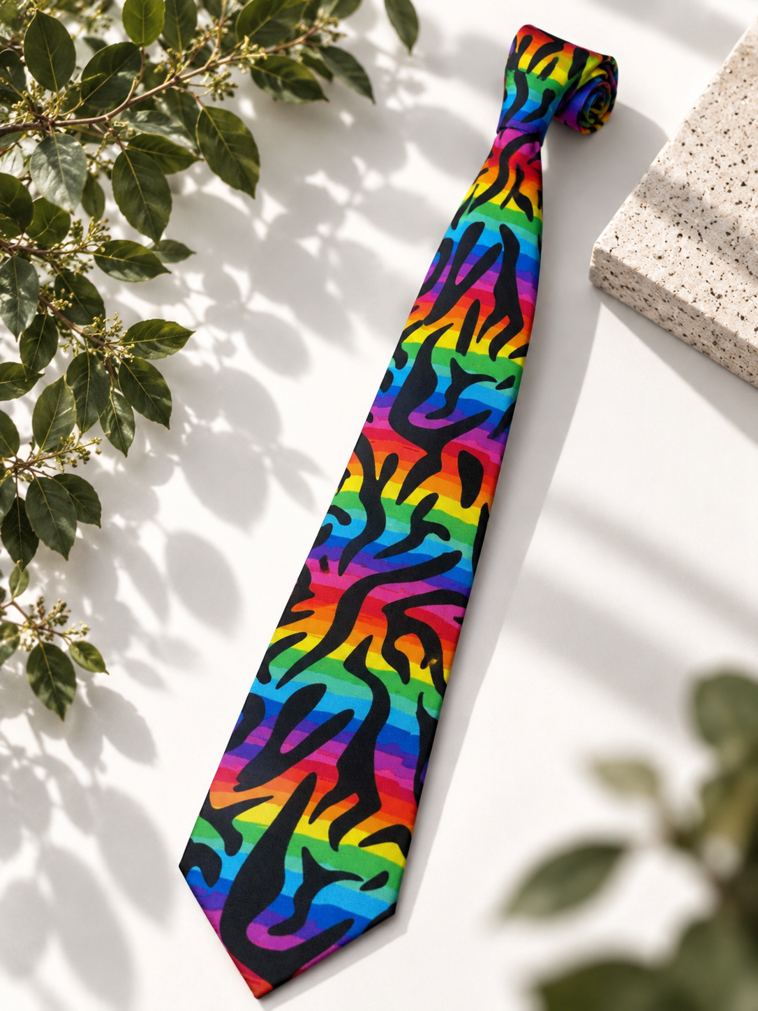 80s/90s Rainbow Kravat