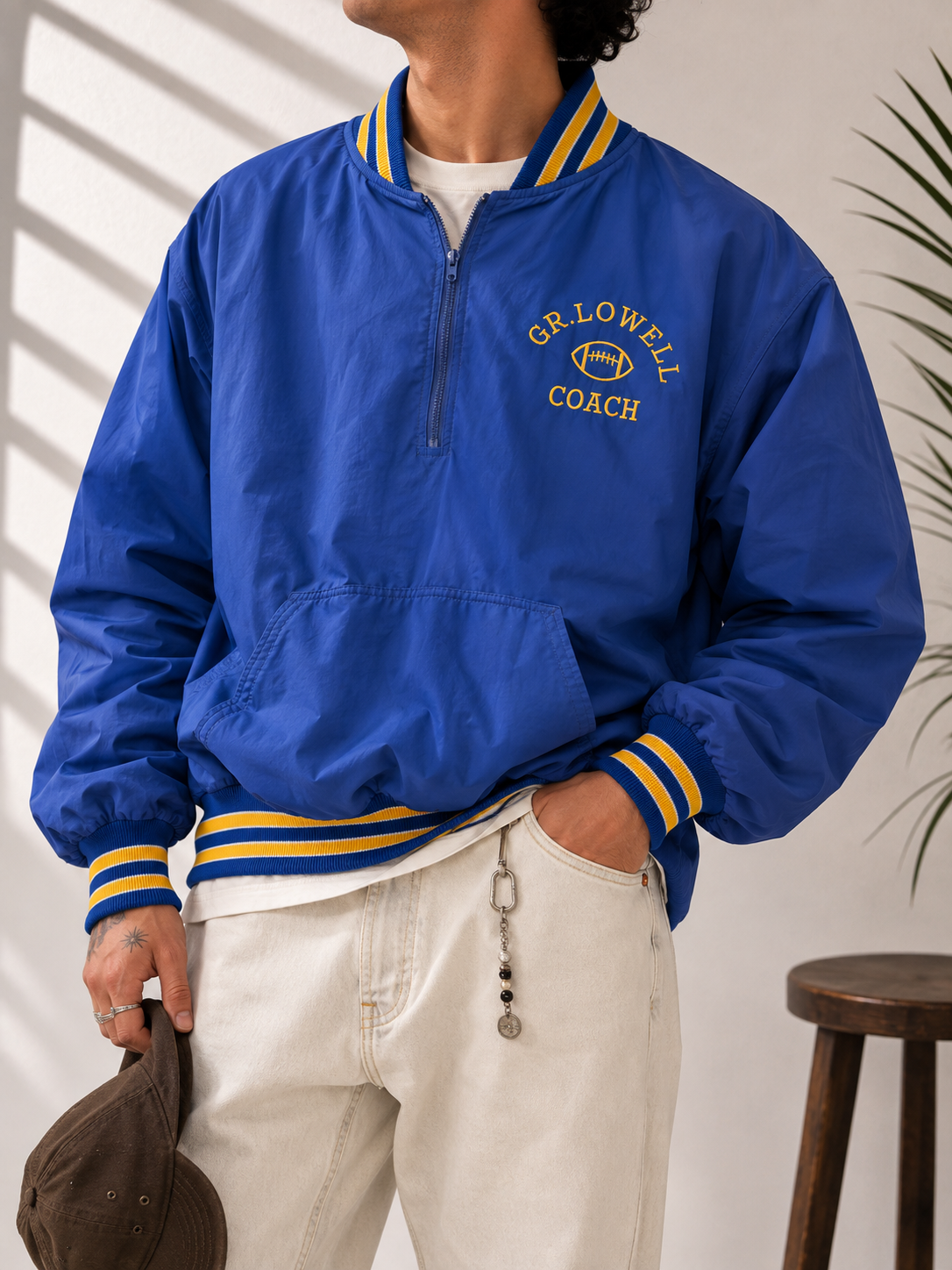 80s/90s Royal Blue Coach Ceket