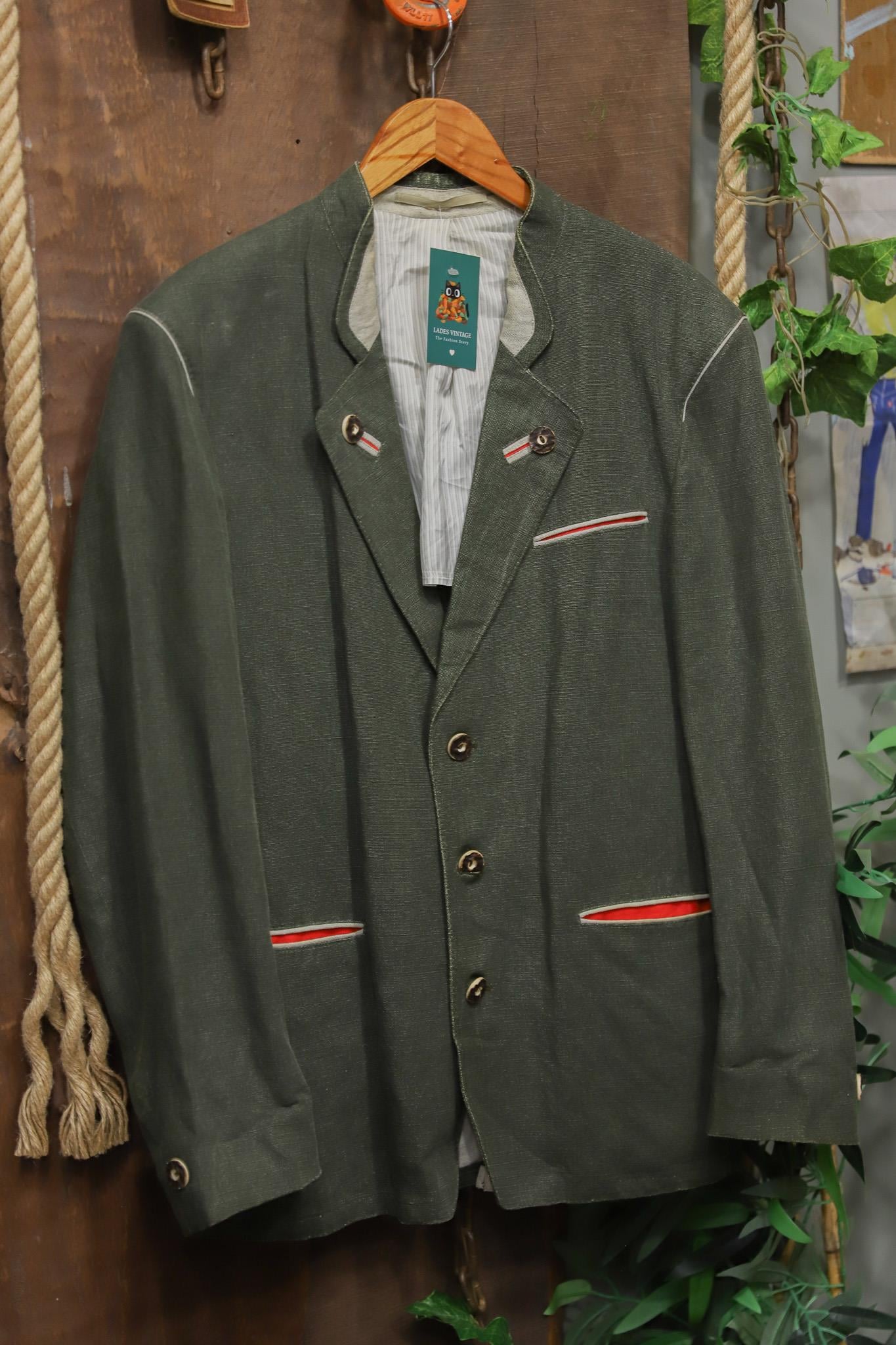 90's Austrian Bavyera Linen Ceket