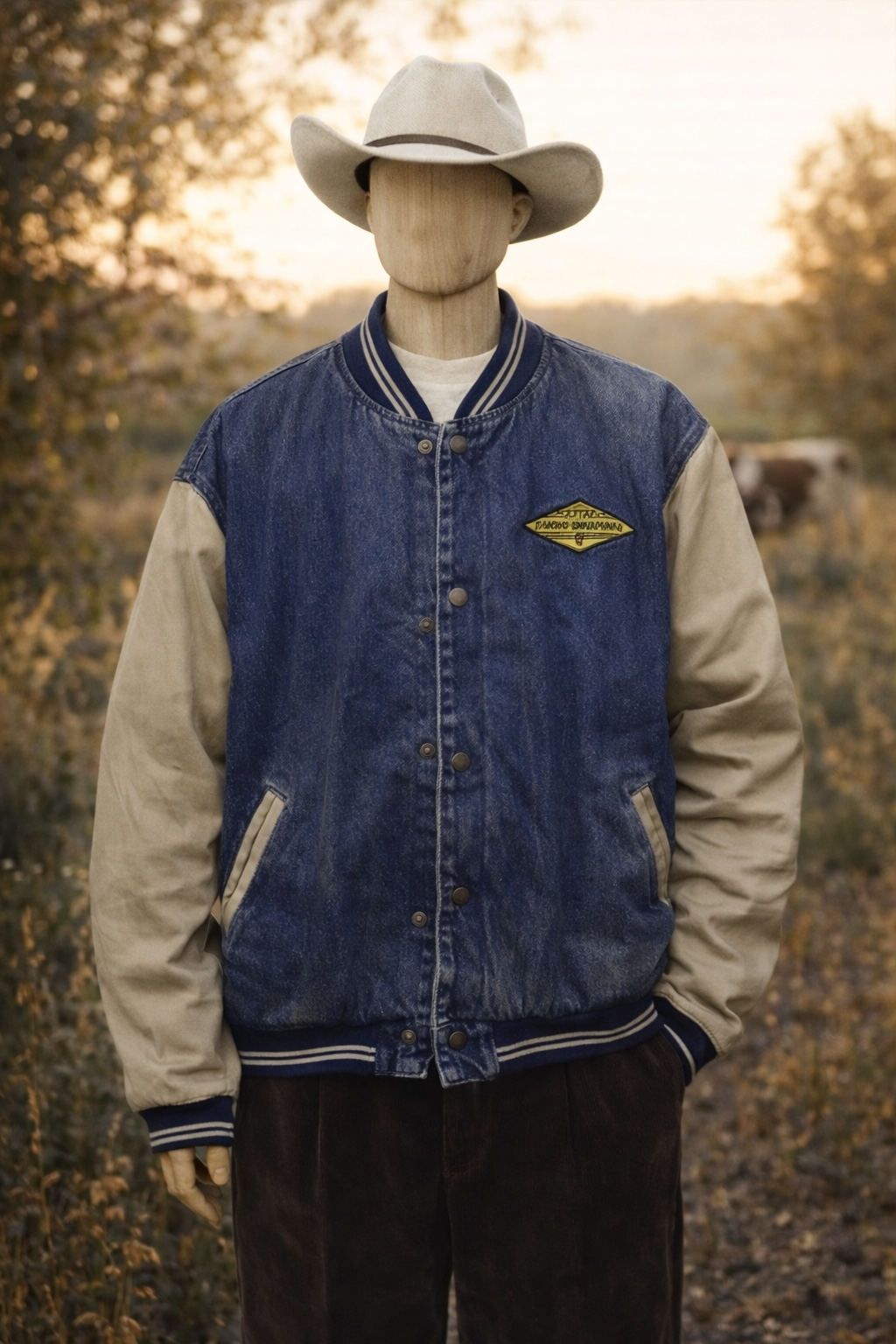 90's Aztec Classic American Bomber Kot Ceket