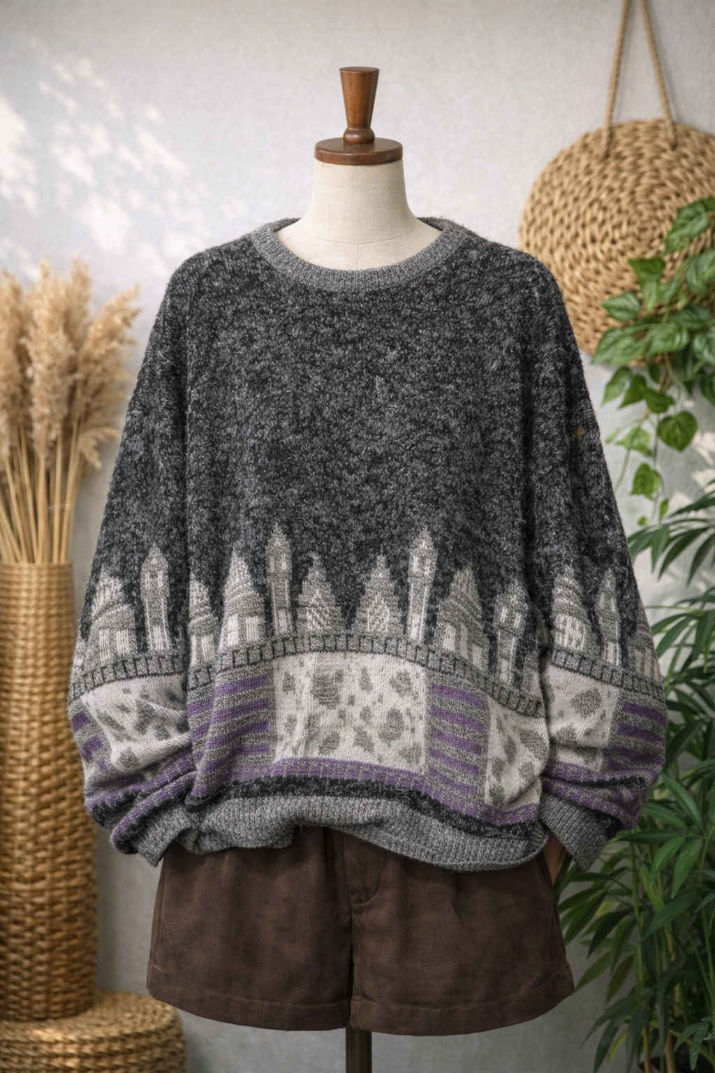90s Aztec Wool Kazak