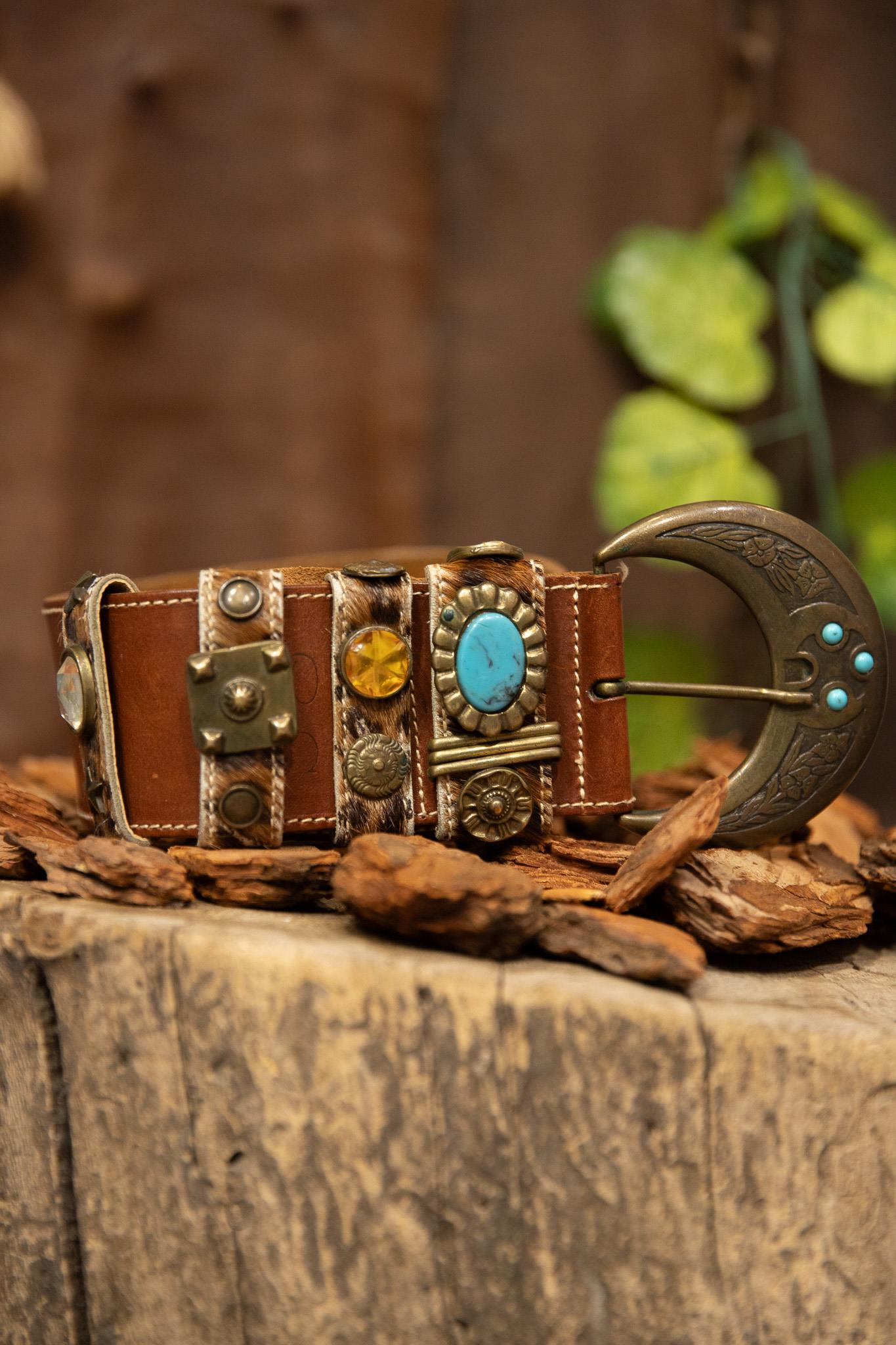 90's Brown Boho Western Kemer