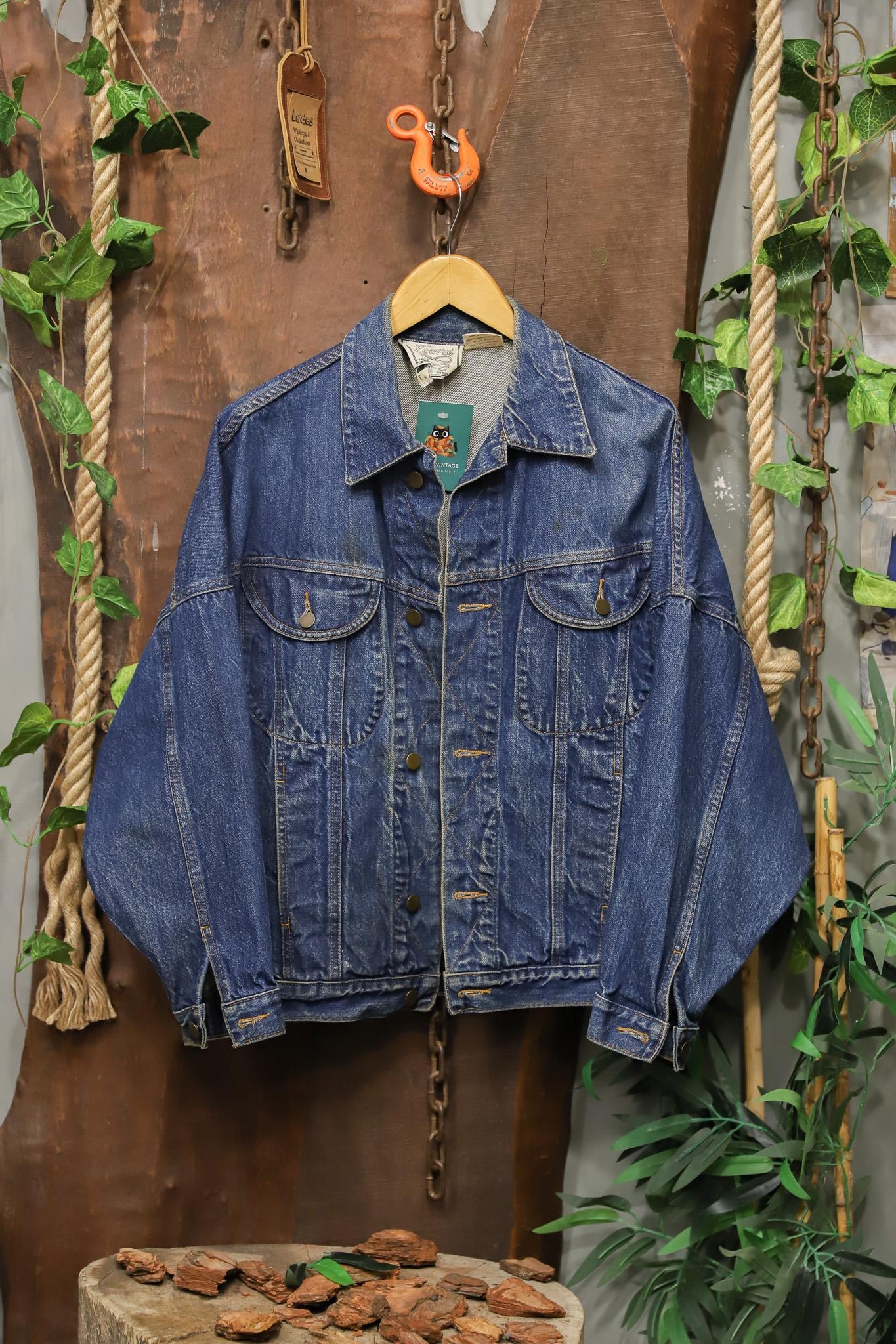 90s Classic Blue Denim Ceket