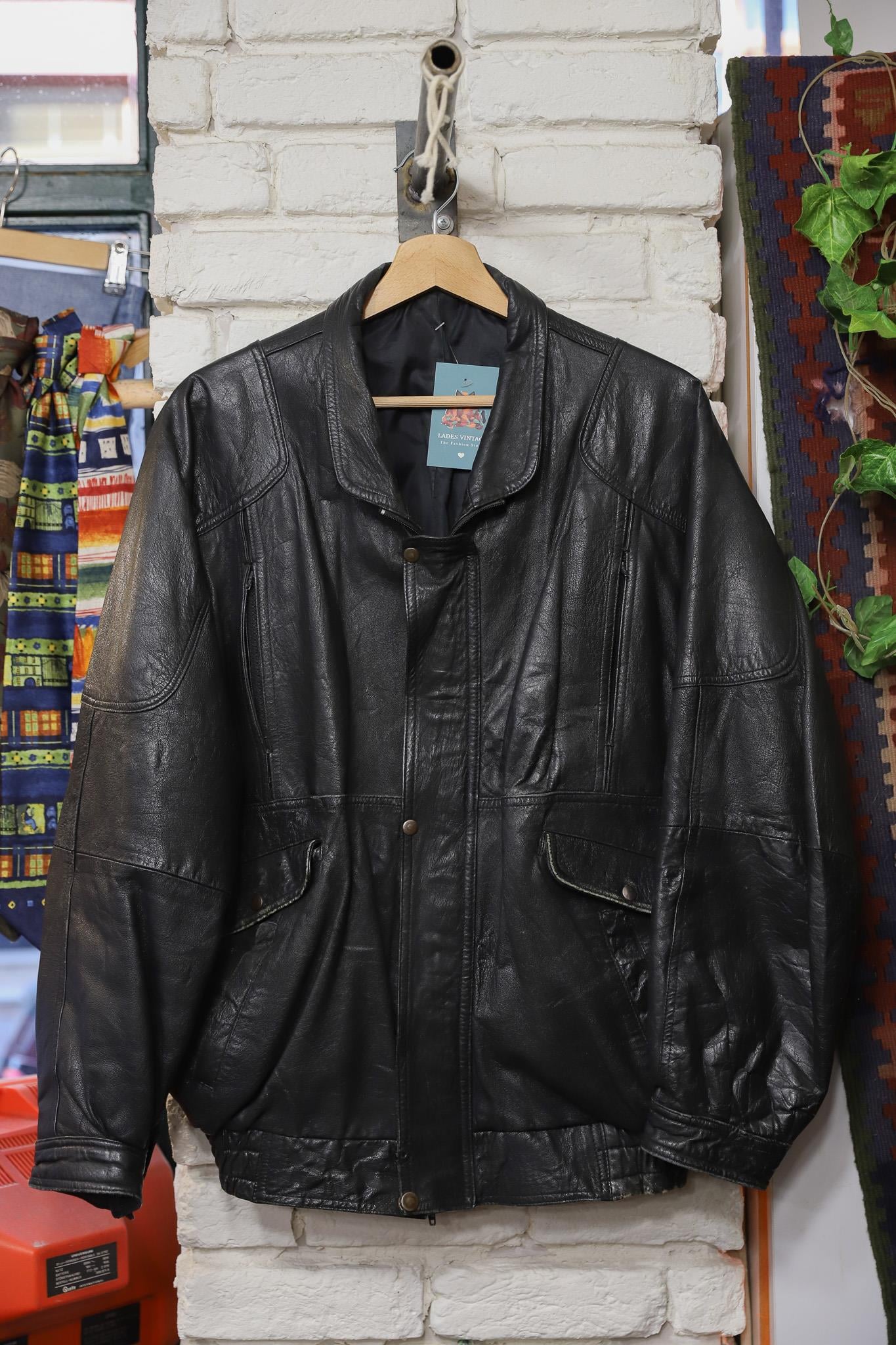 90's Classic Bomber Deri Ceket
