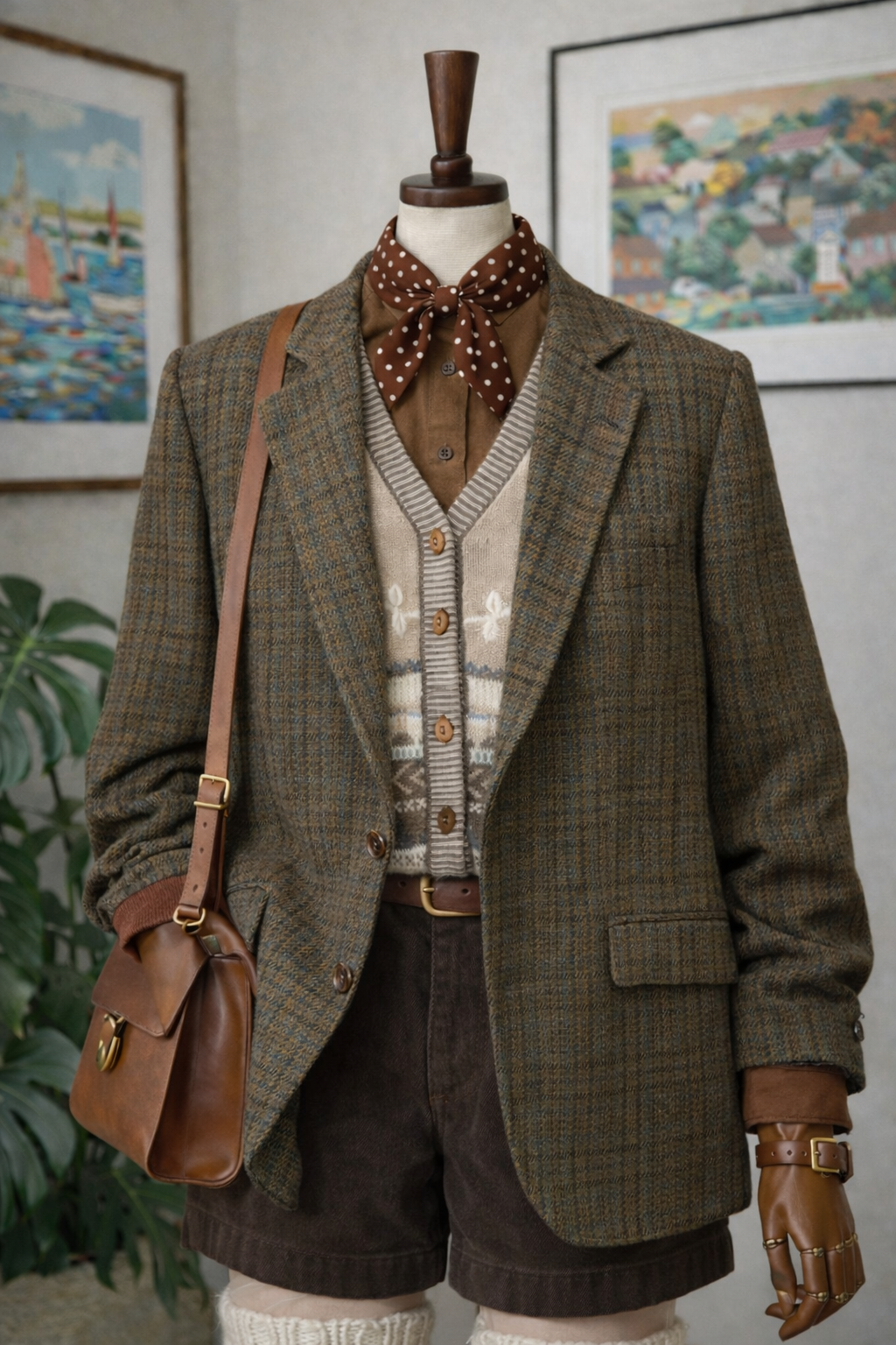 90's Classic Wool Tweed Blazer