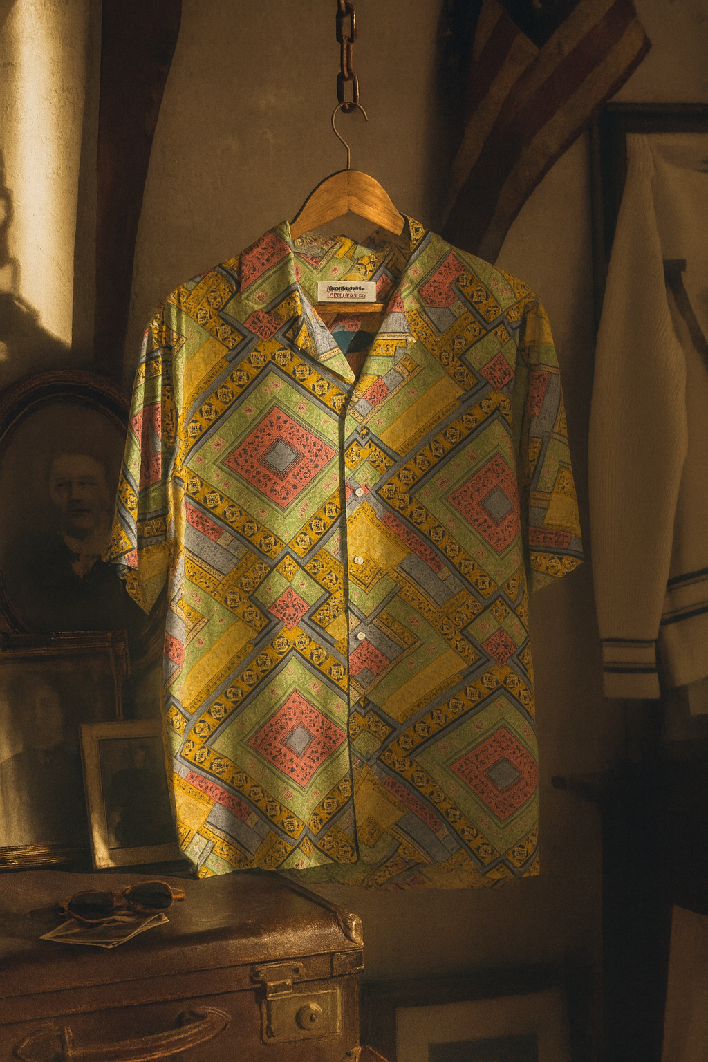 90s England Etnik Gömlek